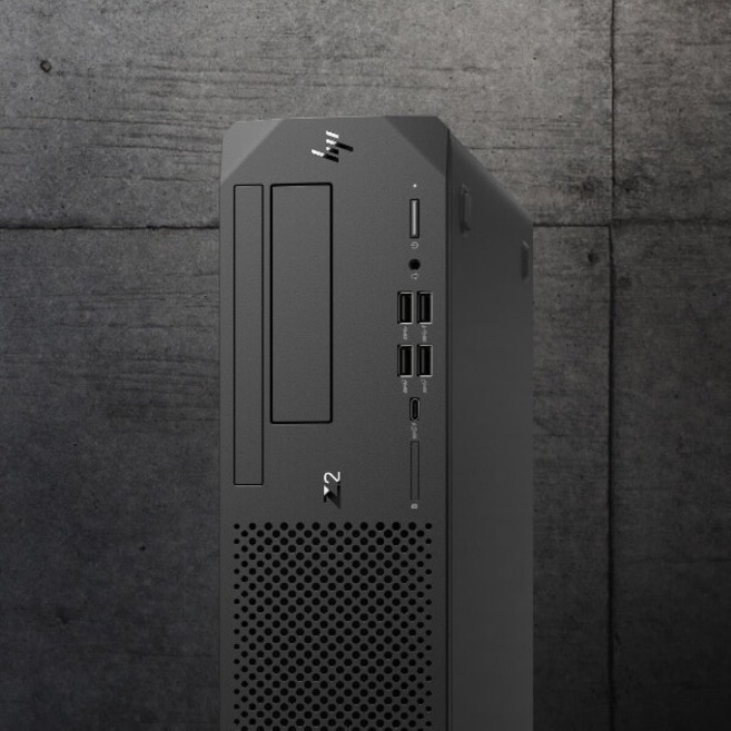 HP Z2 G5 Workstation - 1 Core i9 10th Gen i9-10900F - 32 GB - 512 GB SSD - Small Form Factor - Black - Intel W480 Chip - Serial ATA/600 Controller - 0, 1 RAID Levels - Intel Optane Memory Ready - Gigabit Ethernet — alternate image2