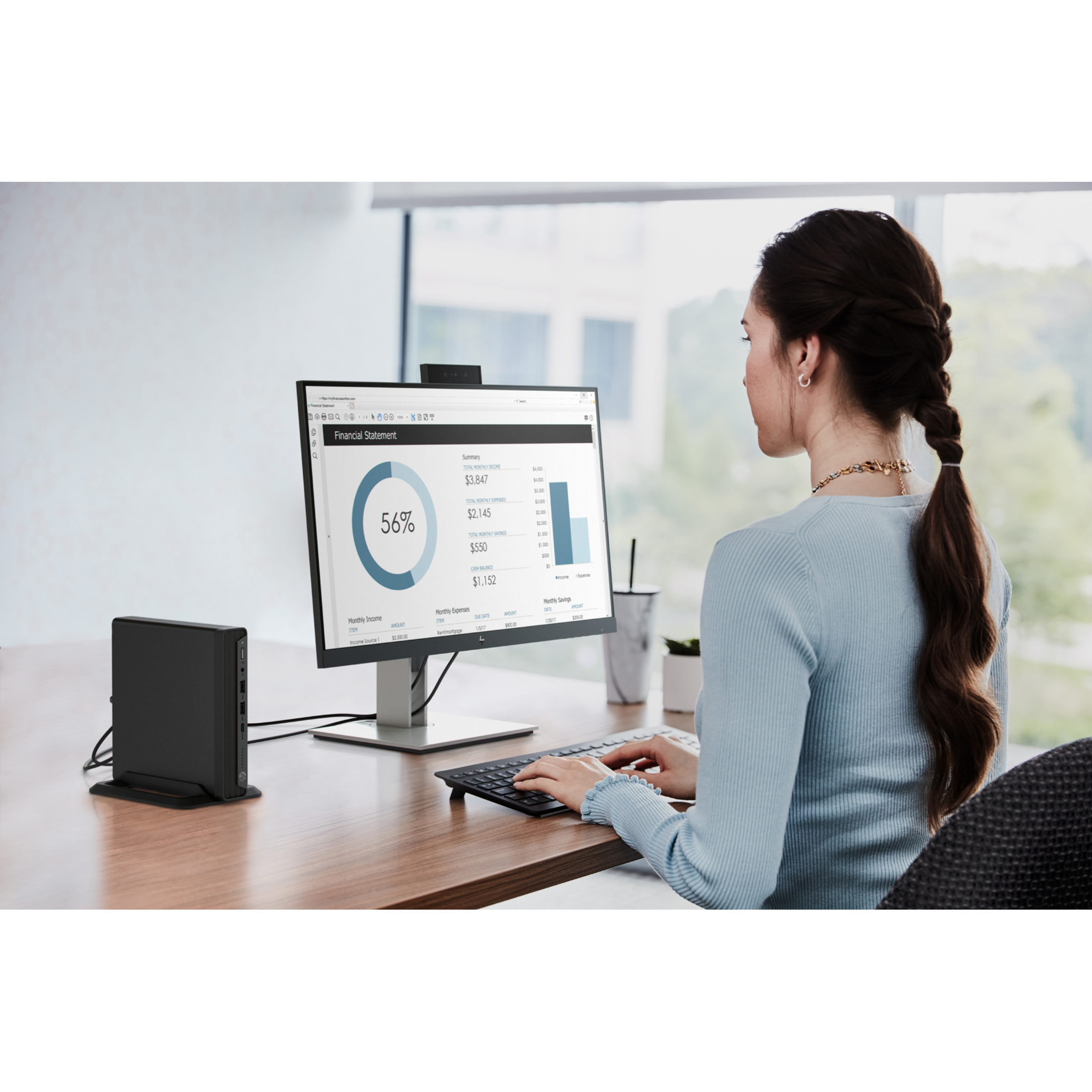 HP Business Desktop ProDesk 405 G6 Desktop Computer - AMD Ryzen 5 PRO 4650GE - 16 GB - 256 GB PCI Express NVMe SSD - Desktop Mini - AMD PRO 565 Chip - AMD Radeon Graphics DDR4 SDRAM - 65 W — life style