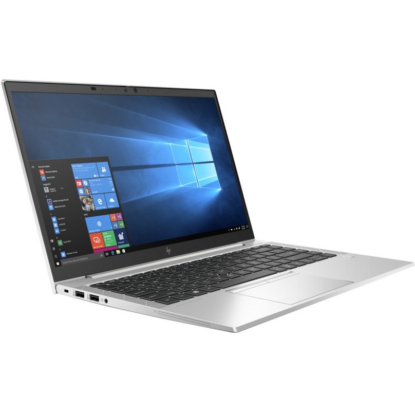 HP EliteBook 840 G7 14" Notebook - Full HD - 60 Hz - Intel Core i7 10th Gen i7-10610U - 16 GB - 256 GB SSD - Intel Chip - 1920 x 1080 - Intel UHD Graphics Premium - In-plane Switching (IPS) Technology - IEEE 802.11a/b/g/n/ac Wireless LAN Standard — right