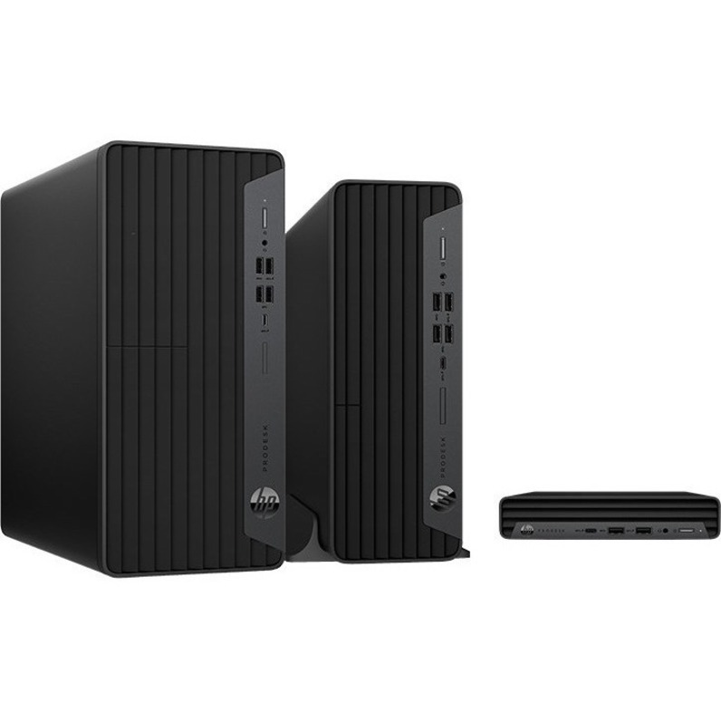 HP Business Desktop ProDesk 600 G6 Desktop Computer - Intel Core i5 10th Gen i5-10500 - vPro Technology - 8 GB - 256 GB PCI Express NVMe SSD - Small Form Factor - Intel Q470 Chip - Intel UHD Graphics 630 DDR4 SDRAM — alternate image1