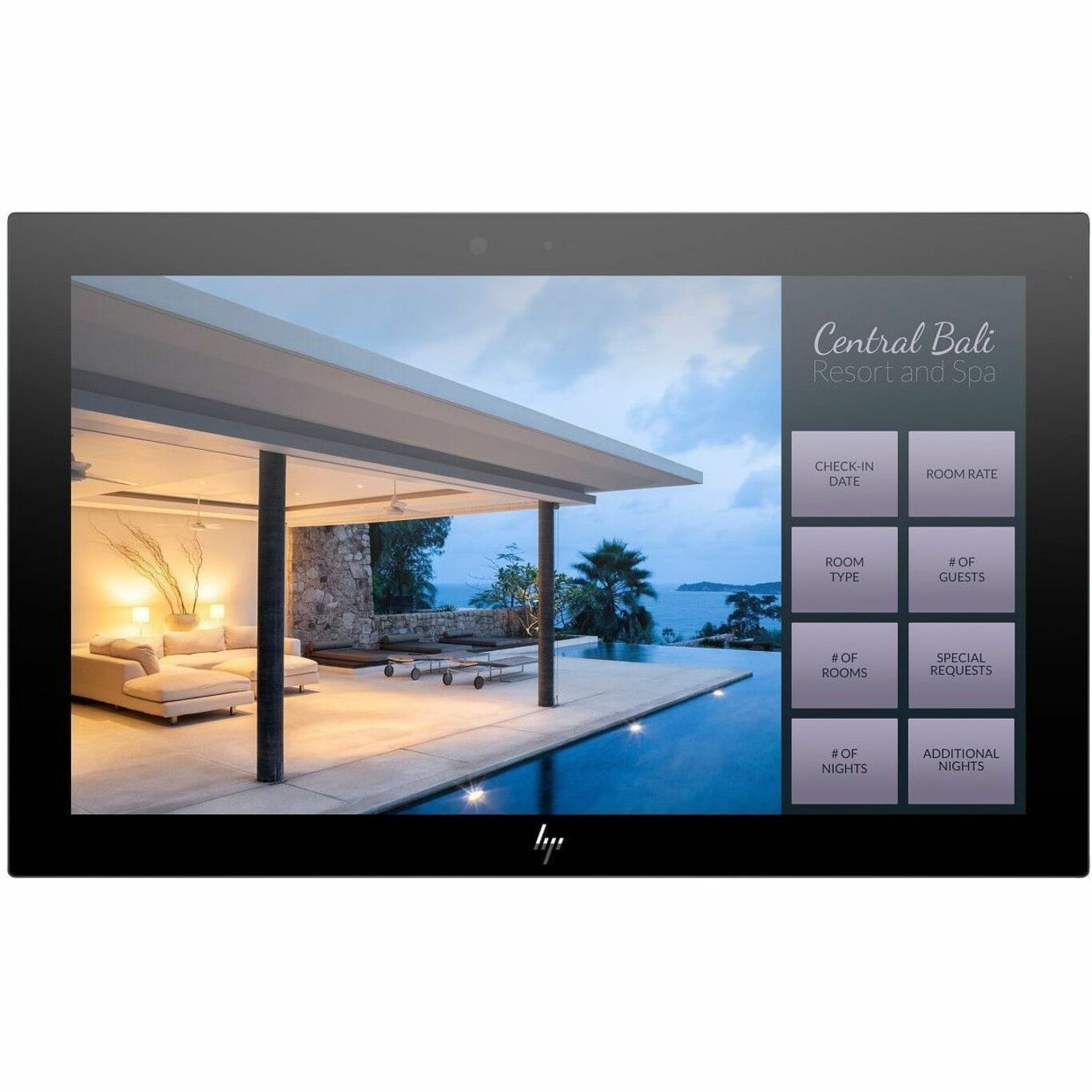 HP Engage 16t 16" Class Webcam LED Touchscreen Monitor - 16:9 - 25 ms - 15.6" Viewable - Projected Capacitive - 1920 x 1080 - Full HD - Advanced Hyper Viewing Angle (AHVA) - 400 Nit - Edge LED Backlight - Speakers - USB - DisplayPort - USB Type-C - Black