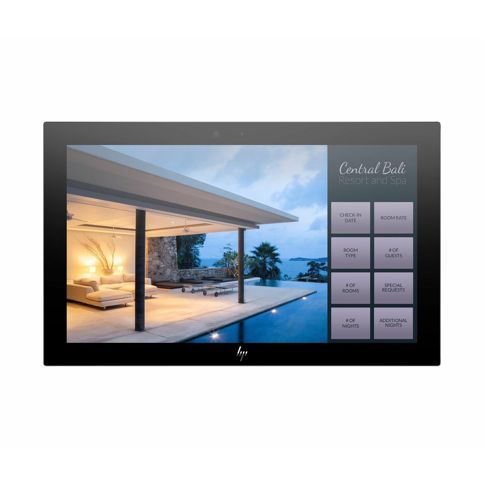 HP Engage 16t 16" Class Webcam LED Touchscreen Monitor - 16:9 - 25 ms - 15.6" Viewable - Projected Capacitive - 1920 x 1080 - Full HD - Advanced Hyper Viewing Angle (AHVA) - 400 Nit - Edge LED Backlight - Speakers - USB - DisplayPort - USB Type-C - Black