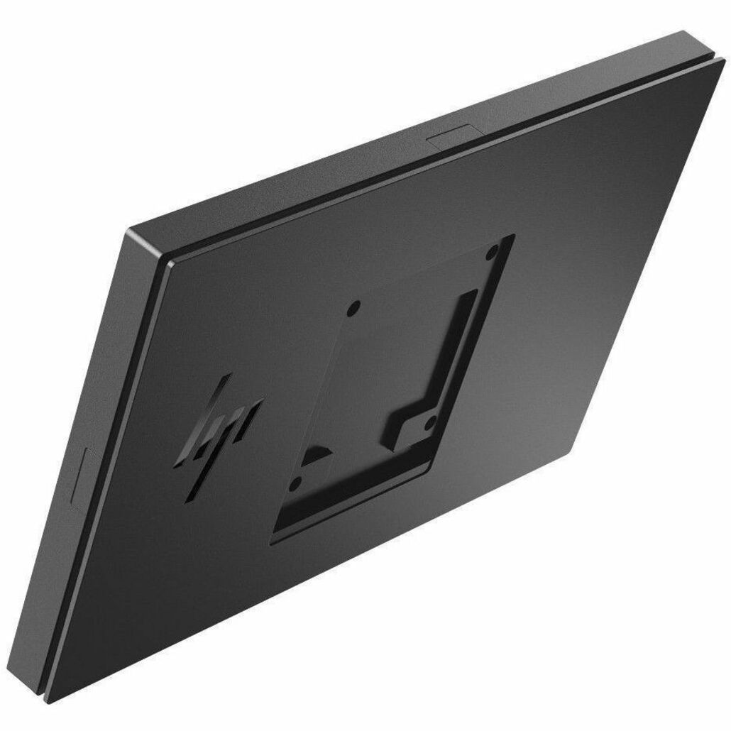 HP Engage 16t 16" Class Webcam LED Touchscreen Monitor - 16:9 - 25 ms - 15.6" Viewable - Projected Capacitive - 1920 x 1080 - Full HD - Advanced Hyper Viewing Angle (AHVA) - 400 Nit - Edge LED Backlight - Speakers - USB - DisplayPort - USB Type-C - Black — rear