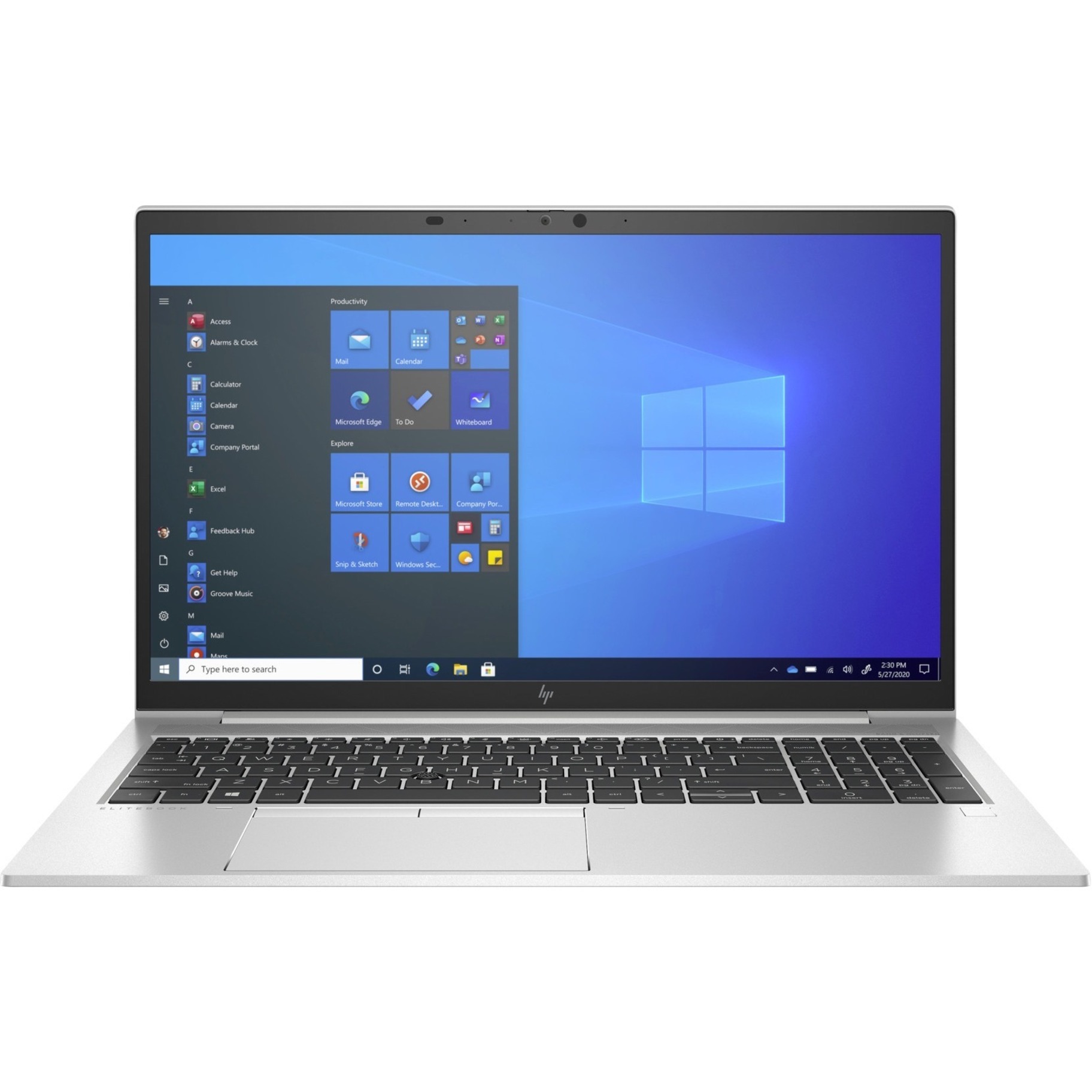 HP EliteBook 850 G8 15.6" Rugged Notebook - Intel Core i5 11th Gen i5-1145G7 - 16 GB - 128 GB SSD - Intel Chip - In-plane Switching (IPS) Technology - Front Camera/Webcam - 14.75 Hours Battery Run Time - IEEE 802.11ax Wireless LAN Standard — front