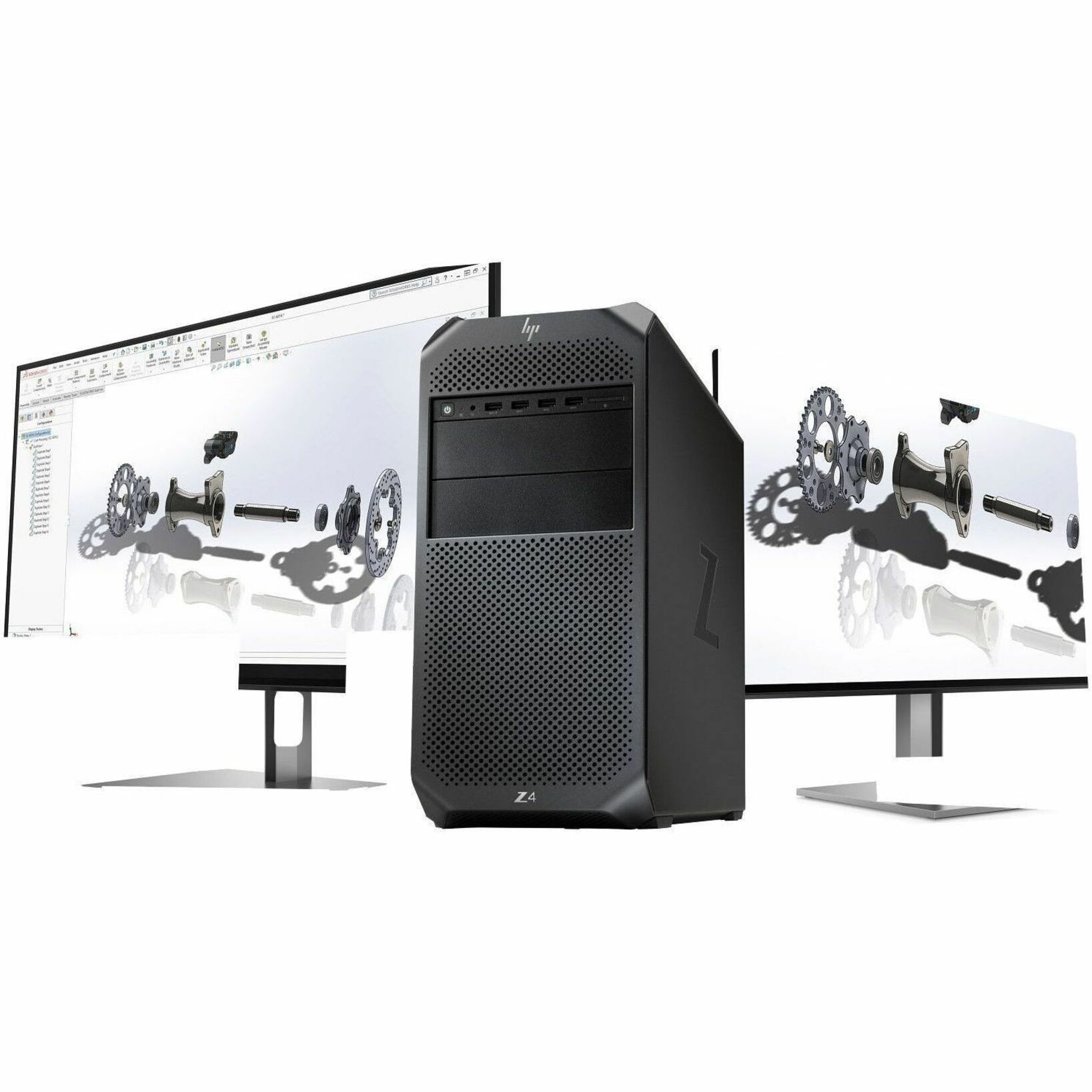 HP Z4 G4 Workstation - Intel Xeon W W-2235 - 64 GB - 1 TB SSD - Tower - Intel Chip - Windows 10 Pro 64-bit - NVIDIA Quadro RTX 4000 8 GB GDDR6 Graphics - DVD-Writer - Serial ATA/600 Controller - 0, 1, 5, 10 RAID Levels - Gigabit Ethernet — alternate image11