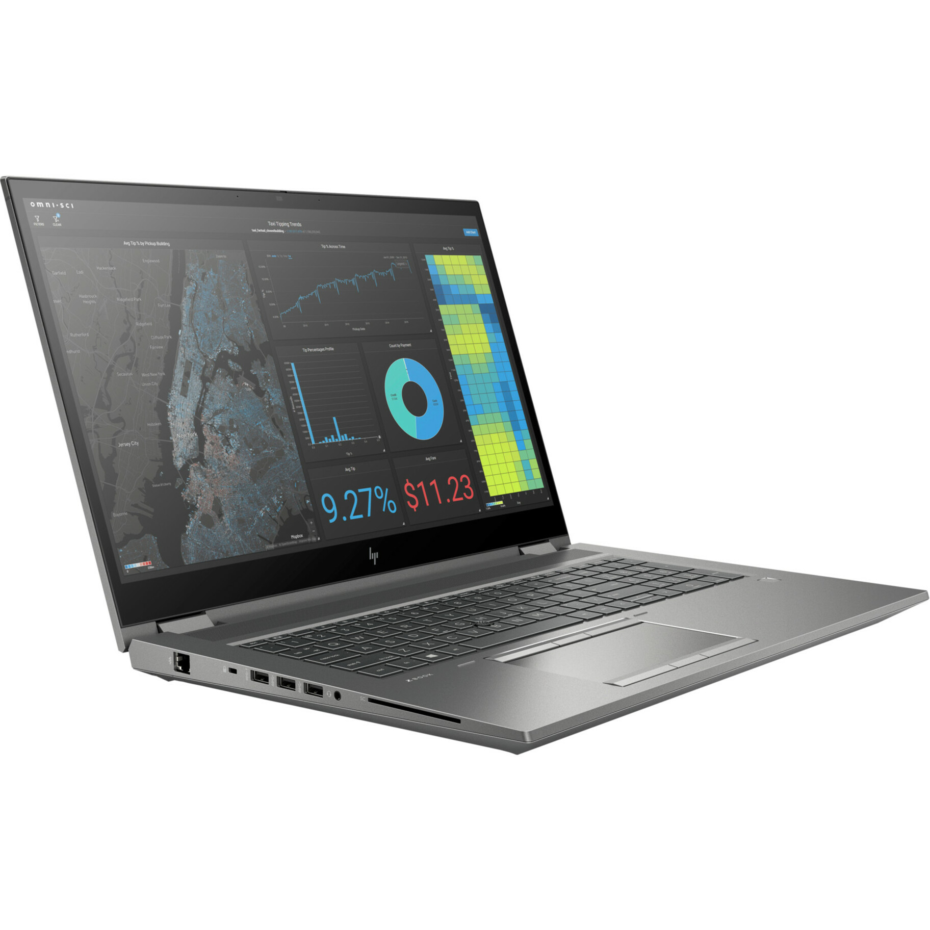 HP ZBook Fury 17 G7 17.3" Mobile Workstation - 4K UHD - Intel Core i7 10th Gen i7-10850H - vPro Technology - 64 GB - English Keyboard - Intel WM490 Chip - 3840 x 2160 - Windows 10 Pro - NVIDIA Quadro RTX 5000 with 16 GB, Intel UHD Graphics - In-plane Switching (IPS) Technology - Front Camera/Webcam - IEEE 802.11ax Wireless LAN Standard