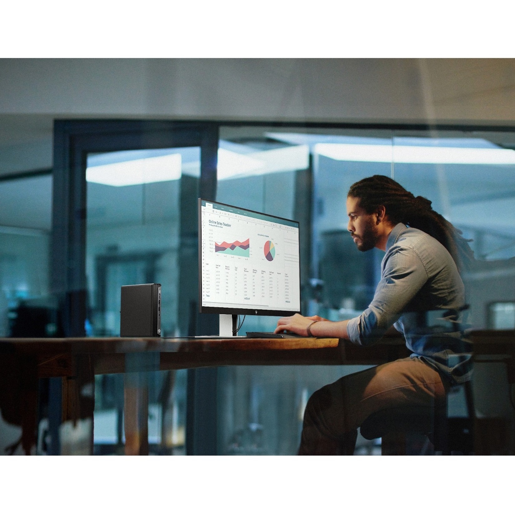 HP EliteDesk 805 G6 Desktop Computer - AMD Ryzen 5 PRO 4650GE - 16 GB - 256 GB PCI Express NVMe SSD - Desktop Mini - AMD PRO 565 Chip - AMD Radeon Graphics DDR4 SDRAM — alternate image3