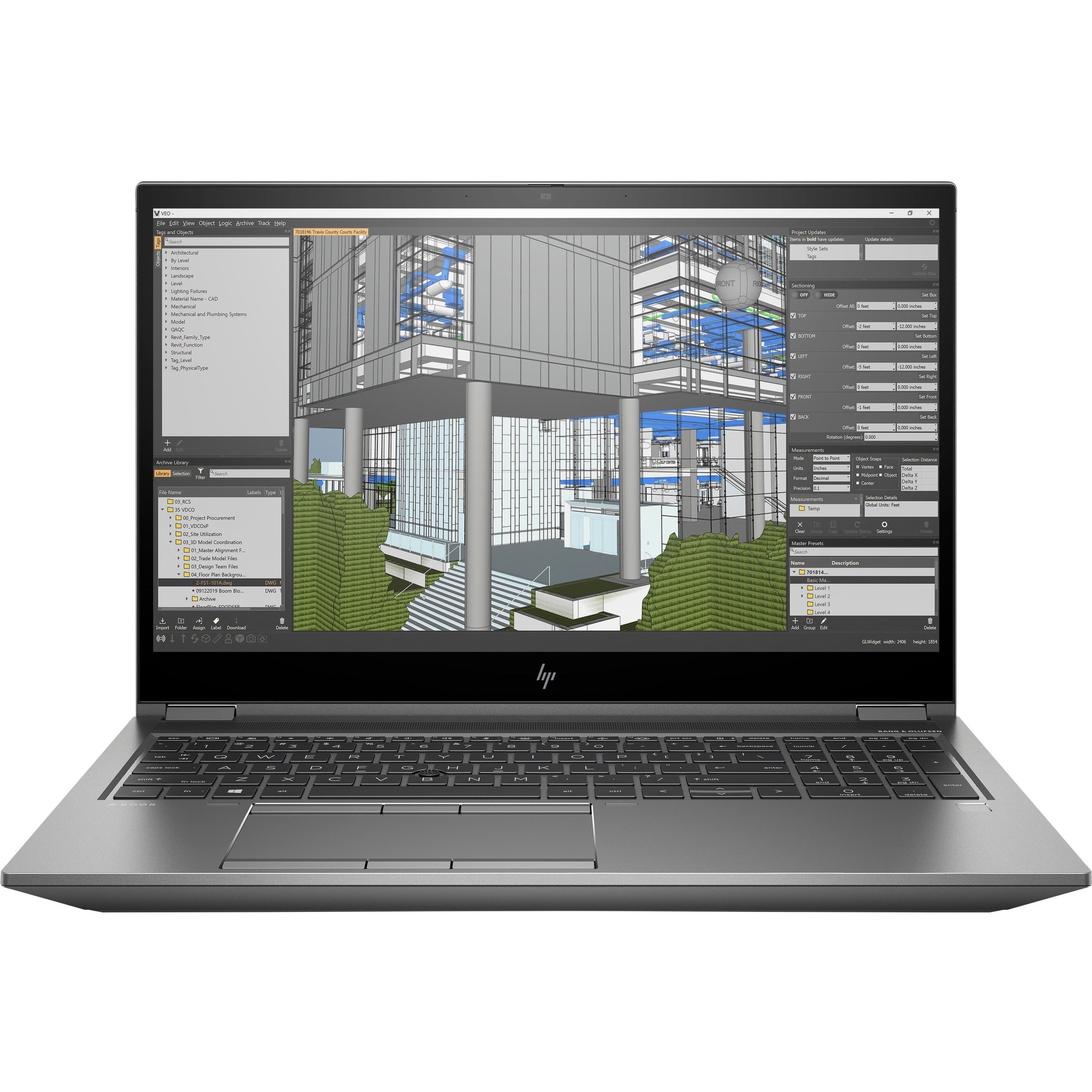 HP ZBook Fury 15 G8 15.6" Rugged Mobile Workstation - Intel Core i7 11th Gen i7-11850H - 64 GB - Intel WM590 Chip - In-plane Switching (IPS) Technology, Sure View - Front Camera/Webcam - IEEE 802.11ax Wireless LAN Standard — front