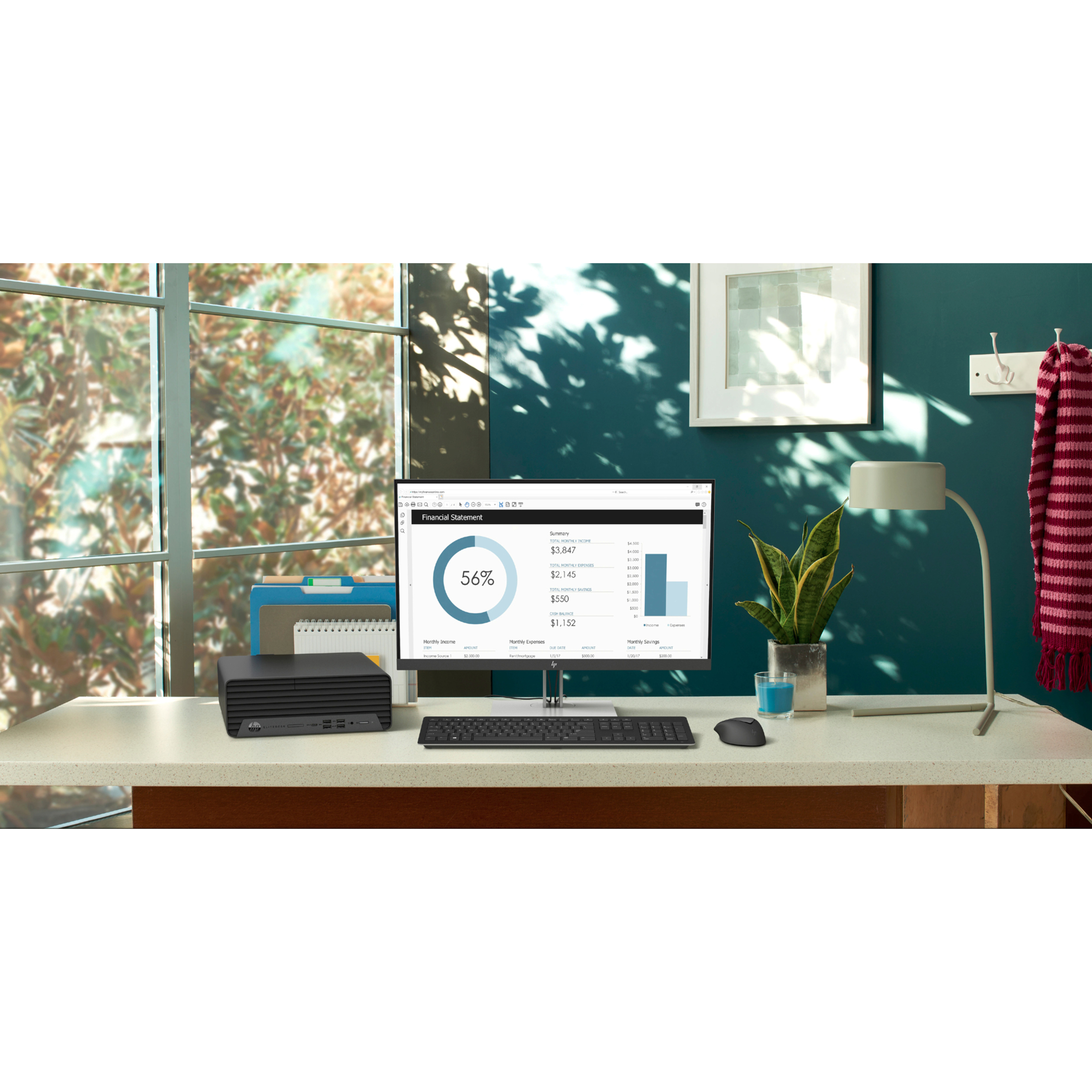 HP EliteDesk 805 G6 Desktop Computer - AMD Ryzen 5 PRO 4650G - 16 GB - 512 GB PCI Express NVMe SSD - Small Form Factor - AMD PRO 565 Chip - AMD Radeon Graphics DDR4 SDRAM — life style