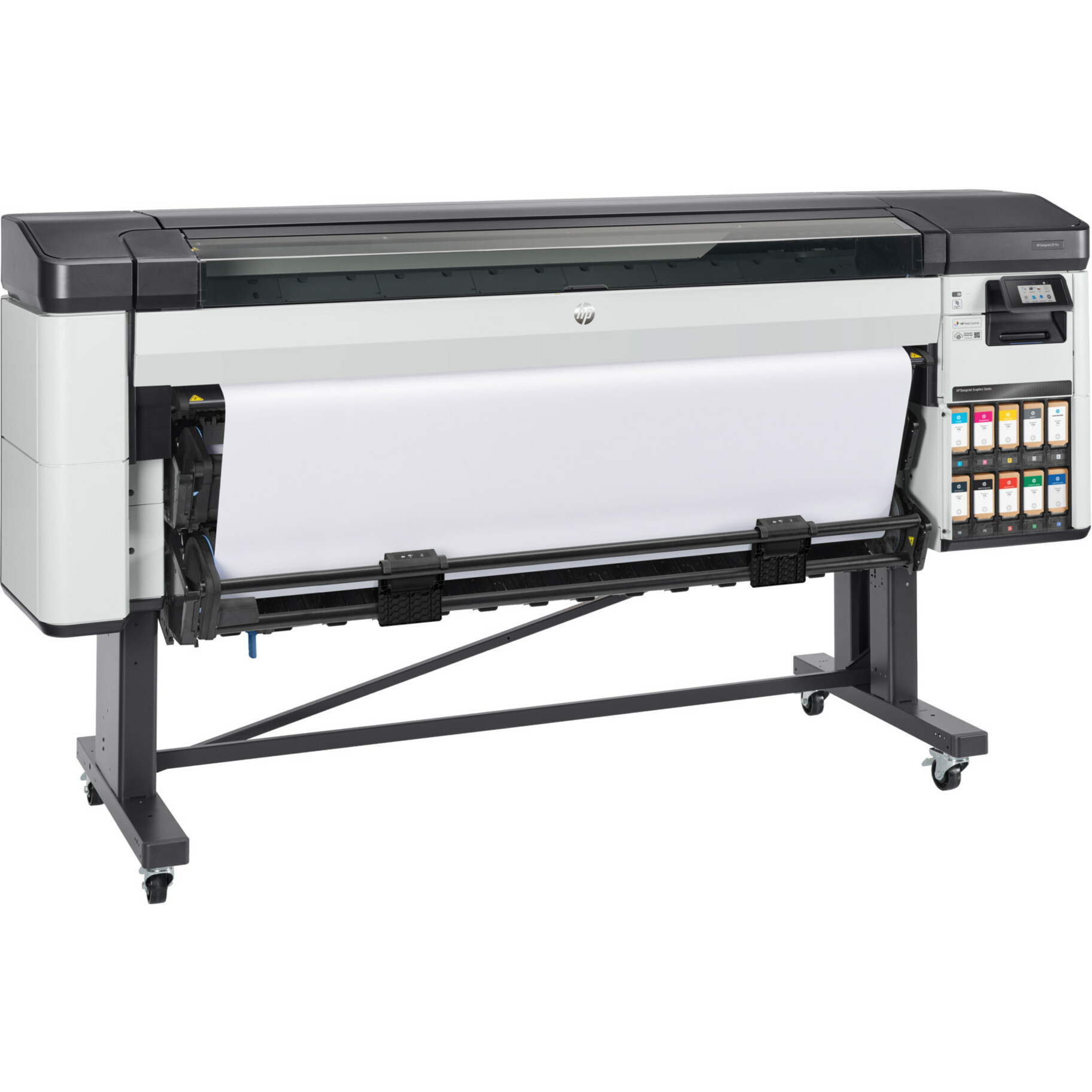 HP Designjet Z9+ Pro Inkjet Large Format Printer - 64" Print Width - Color - 6 Color(s) - 1055 ft²/h Color Speed - 2400 x 1200 dpi - Ethernet - Plain Paper, Roll Paper, Banner, Canvas, Poster Paper, Photo Paper - Floor Standing Supported - Printer Stand Included