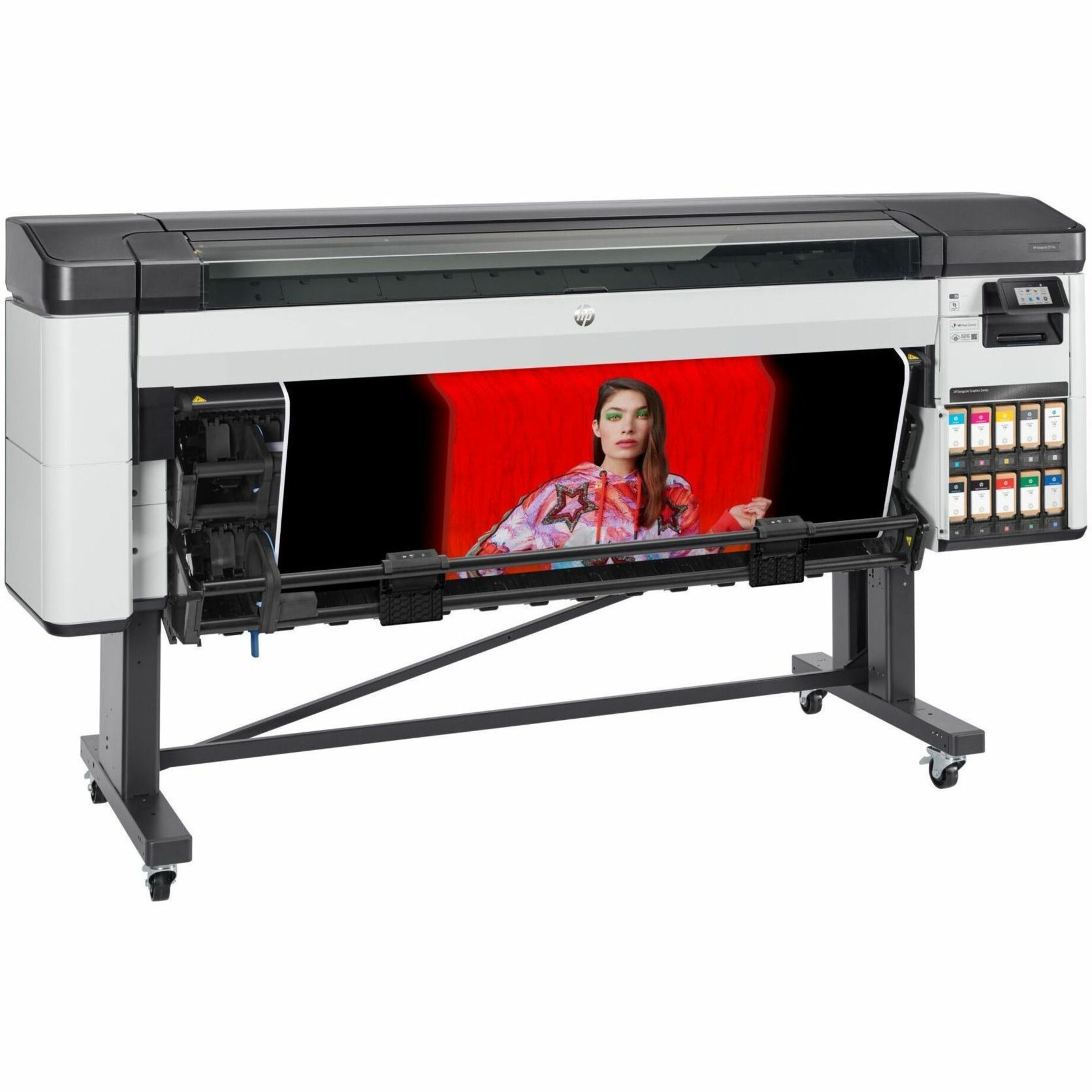 HP Designjet Z9+ Pro Inkjet Large Format Printer - Includes Printer - Color - TAA Compliant - 2400 x 1200 dpi - Ethernet - Floor Standing Supported - Printer Stand Included — alternate image2