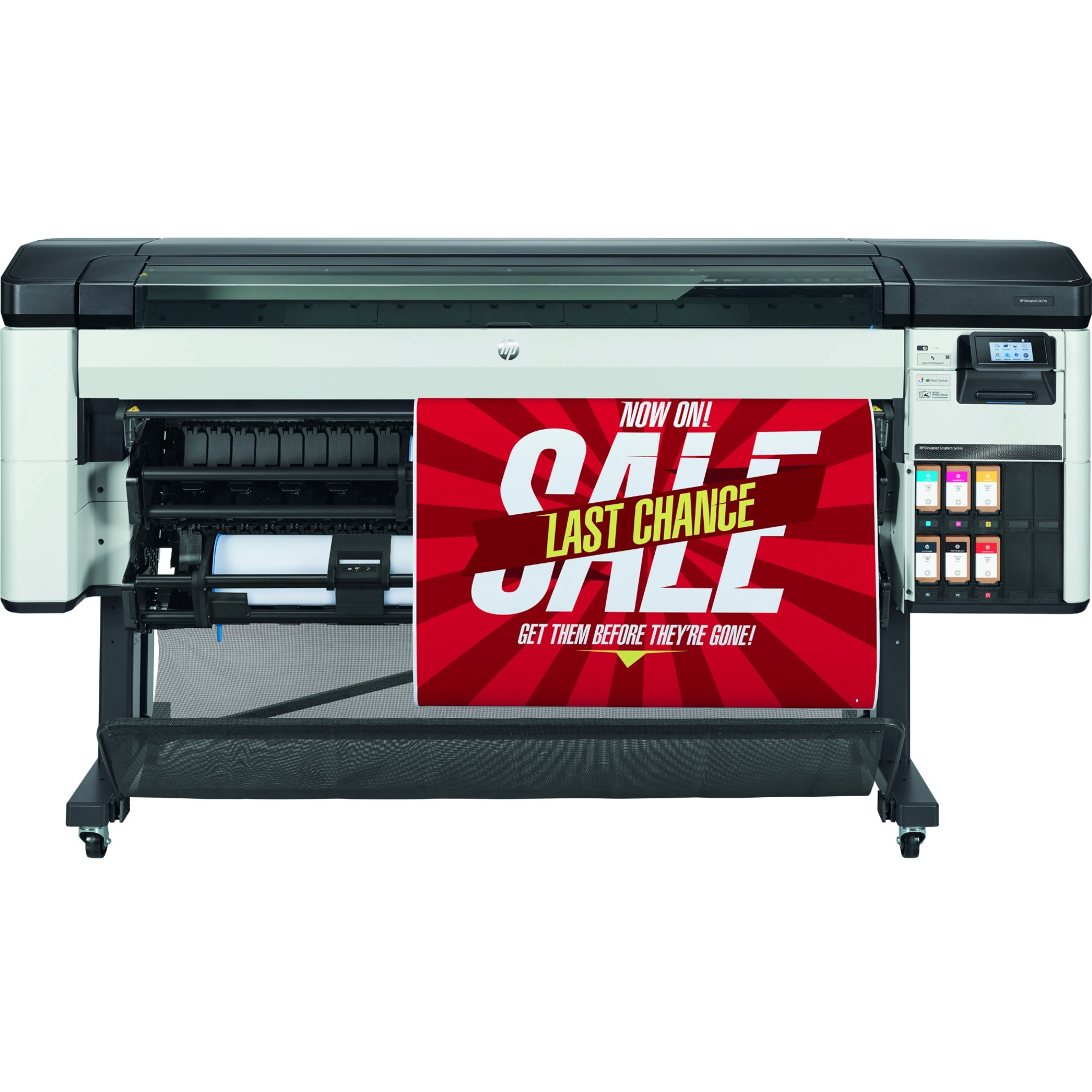 HP Designjet Z6 Inkjet Large Format Printer - 64" Print Width - Color - 6 Color(s) - 1054.9 ft²/h Color Speed - 2400 x 1200 dpi - Ethernet - Plain Paper, Coated Paper, Glossy Paper, Roll Paper — alternate image1