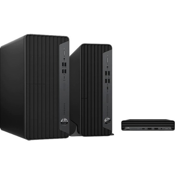 HP Business Desktop ProDesk 600 G6 Desktop Computer - Intel Core i7 10th Gen i7-10700 - vPro Technology - 32 GB - 512 GB PCI Express NVMe SSD - Micro Tower - Intel Q470 Chip - Intel UHD Graphics 630 DDR4 SDRAM — alternate image1