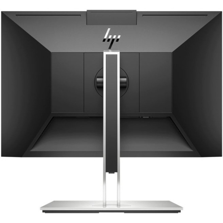 HP E24mv G4 24" Class Webcam Full HD LCD Monitor - 16:9 - Black, Silver - 23.8" Viewable - In-plane Switching (IPS) Technology - 1920 x 1080 - 250 Nit - 5 ms - 60 Hz Refresh Rate - Speakers - Tilt, Swivel, Height, Pivot - HDMI - VGA - DisplayPort - VESA Mount Compatible - USB Hub — rear