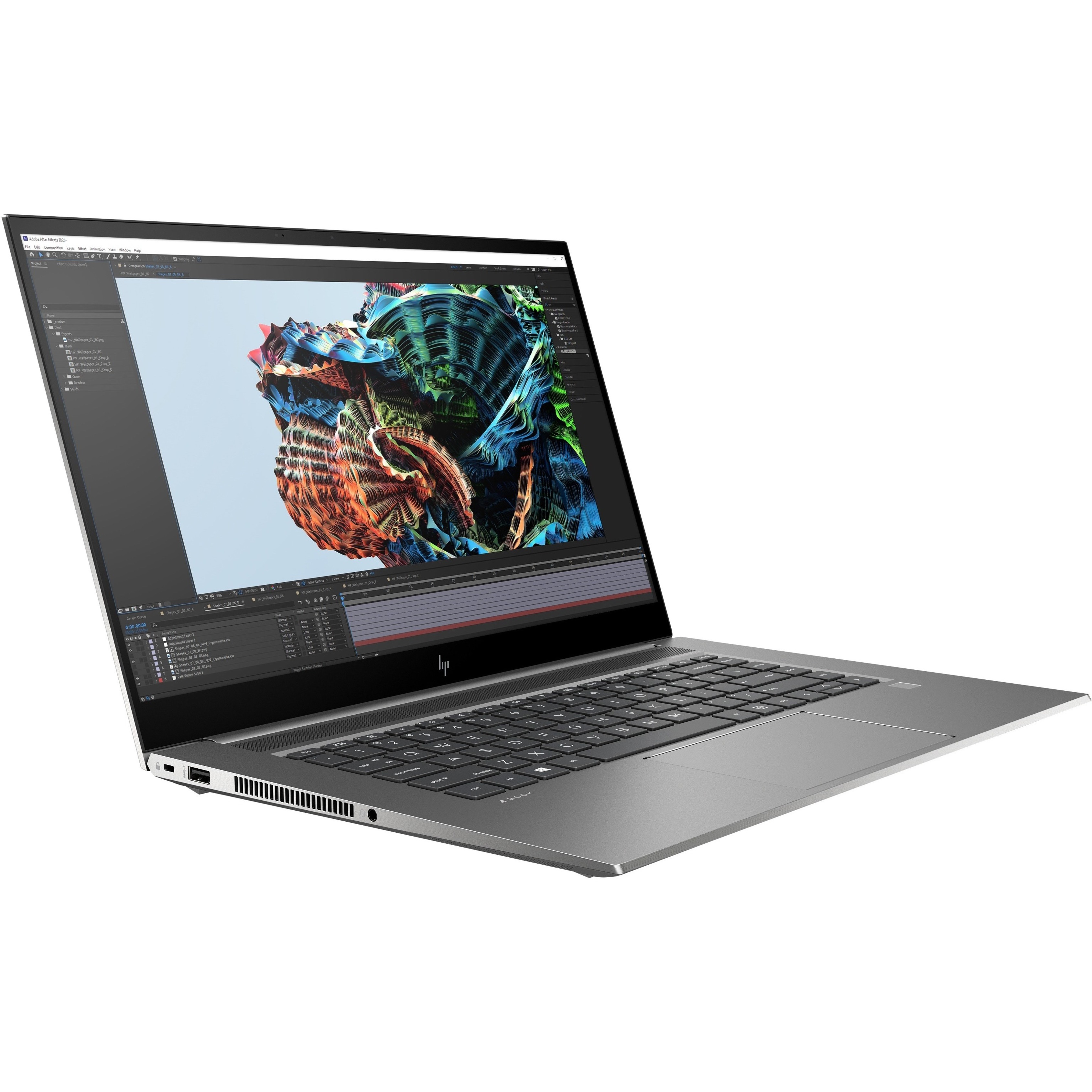 HP ZBook Studio G8 15.6" Mobile Workstation - Intel Core i7 11th Gen i7-11850H - vPro Technology - 32 GB - 1 TB SSD - Intel WM590 Chip - In-plane Switching (IPS) Technology - 9.50 Hours Battery Run Time - IEEE 802.11ax Wireless LAN Standard — alternate image1