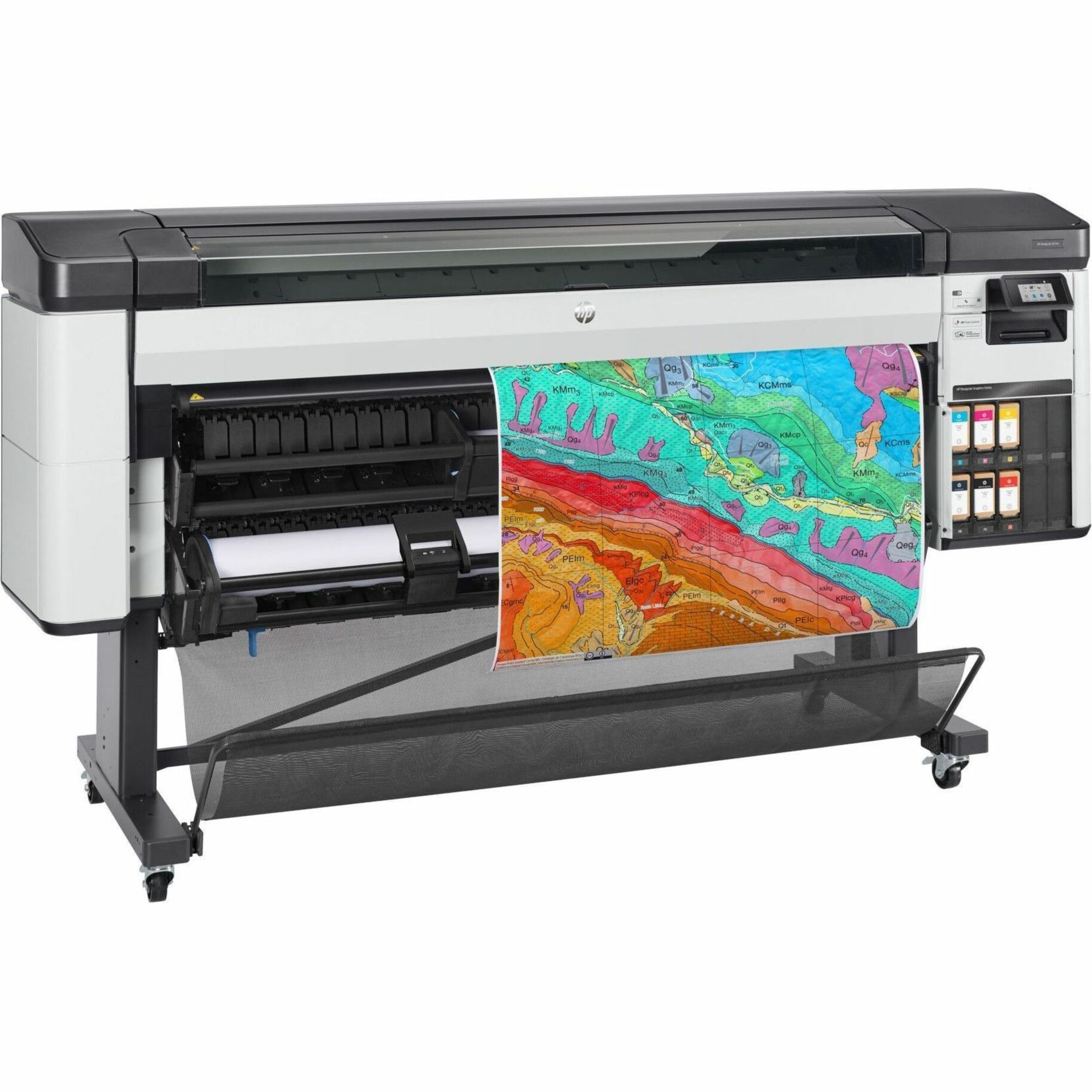 HP Designjet Z6 Inkjet Large Format Printer - 64" Print Width - Color - 6 Color(s) - 2400 x 1200 dpi - Ethernet - Plain Paper, Roll Paper, Glossy Photo Paper, Canvas, Heavyweight Coated Paper, Polypropylene - Floor Standing Supported - TIFF, JPEG, CALS/G4, HP GL/2, HP RTL — alternate image1