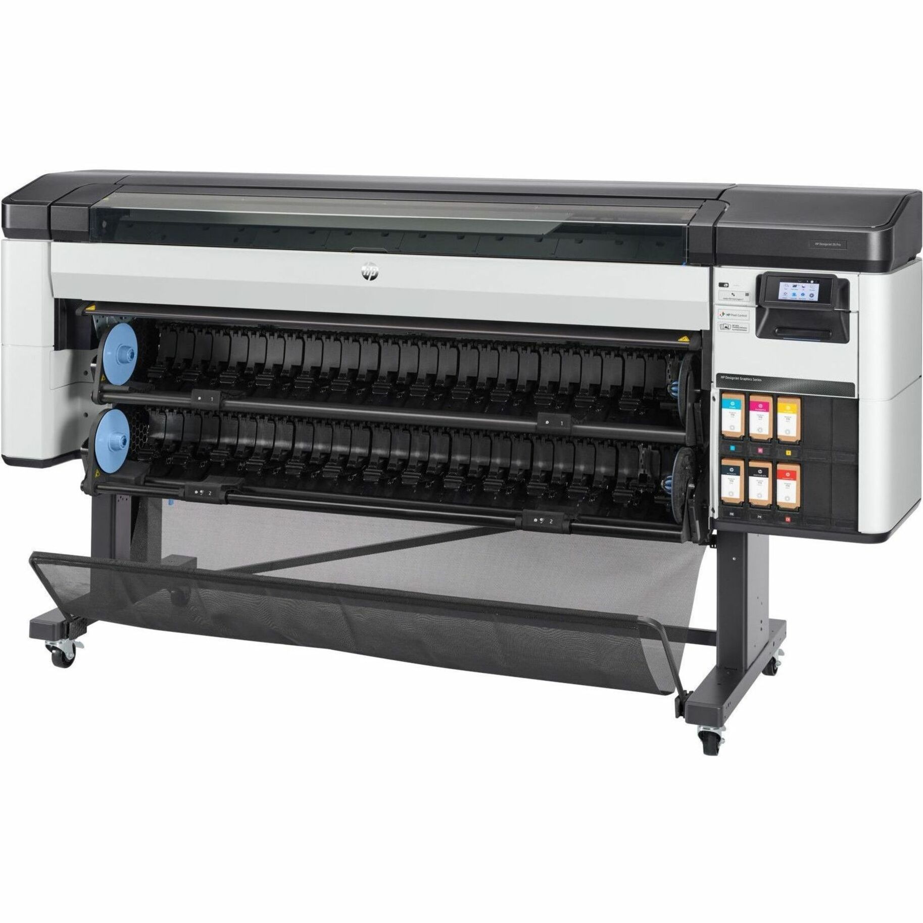HP Designjet Z6 Inkjet Large Format Printer - 64" Print Width - Color - 6 Color(s) - 2400 x 1200 dpi - Ethernet - Plain Paper, Roll Paper, Glossy Photo Paper, Canvas, Heavyweight Coated Paper, Polypropylene - Floor Standing Supported - TIFF, JPEG, CALS/G4, HP GL/2, HP RTL — leftmaximum