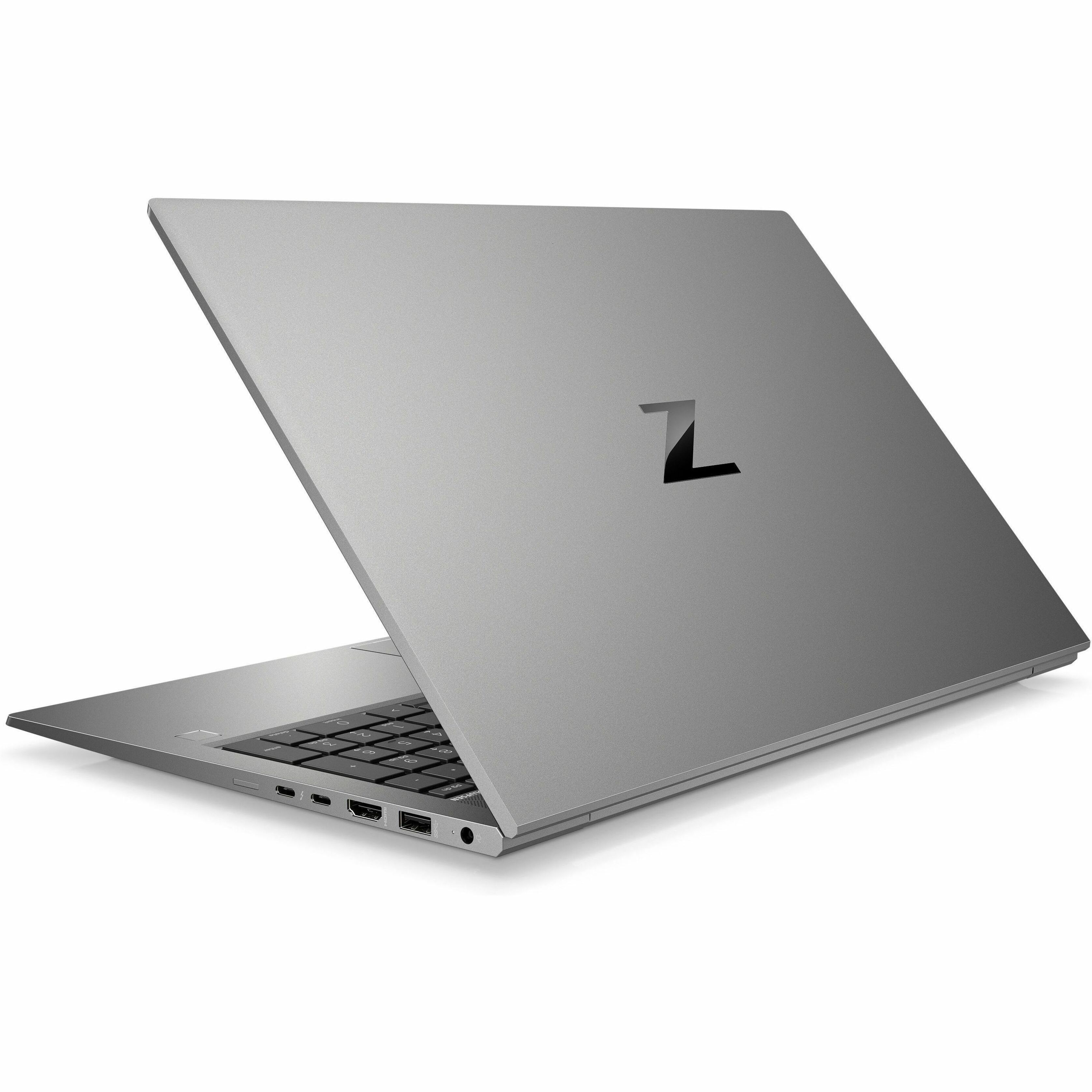HP ZBook Firefly G8 15.6" Clamshell Mobile Workstation - 60 Hz - Intel Core i7 11th Gen i7-1185G7 - 16 GB - 512 GB SSD - Intel Chip - In-plane Switching (IPS) Technology - 14 Hours Battery Run Time - IEEE 802.11ax Wireless LAN Standard — rear