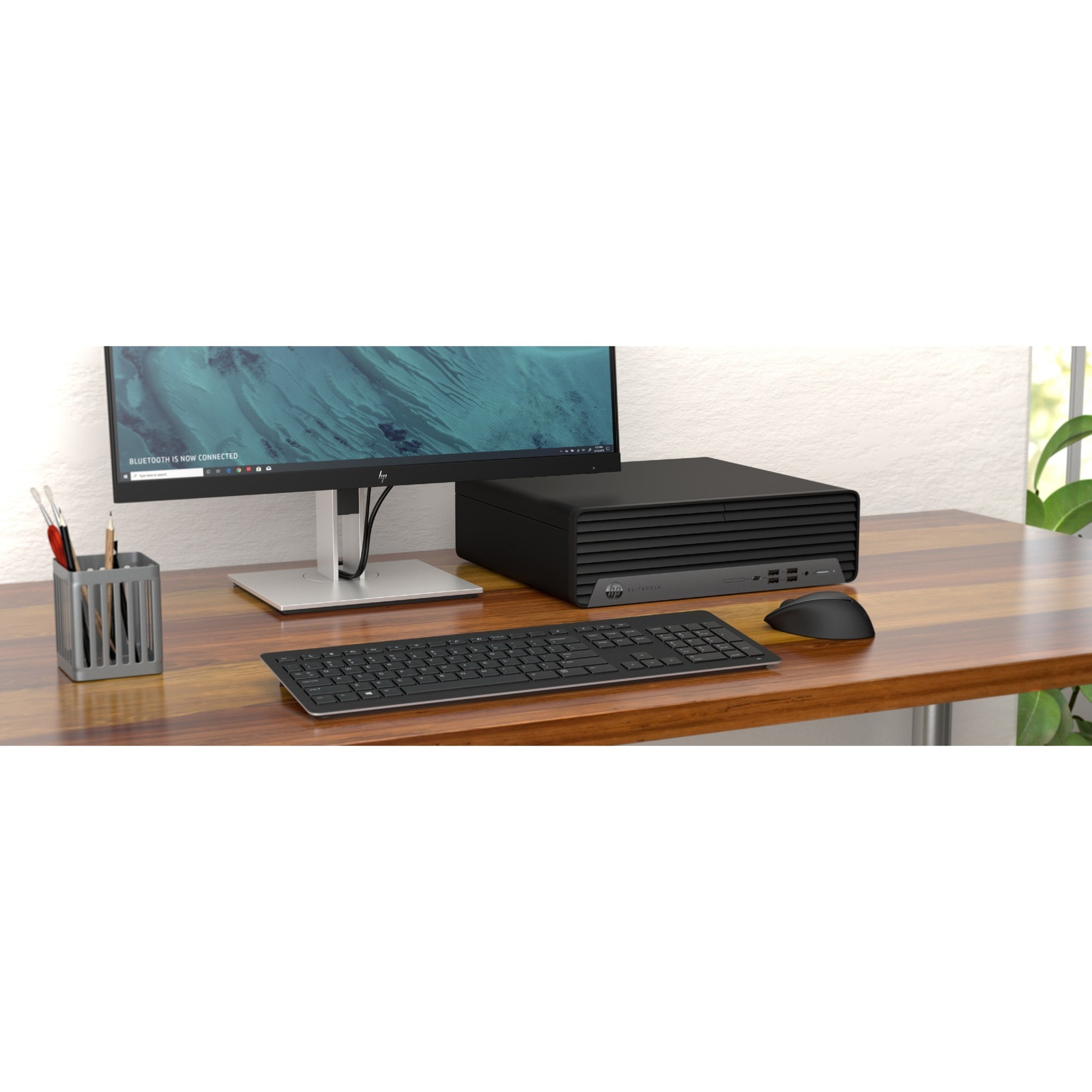 HP EliteDesk 800 G6 Desktop Computer - Intel Core i9 10th Gen i9-10900 - vPro Technology - 32 GB - 1 TB HDD - Small Form Factor - Intel Q470 Chip - Intel UHD Graphics 630 DDR4 SDRAM — alternate image2