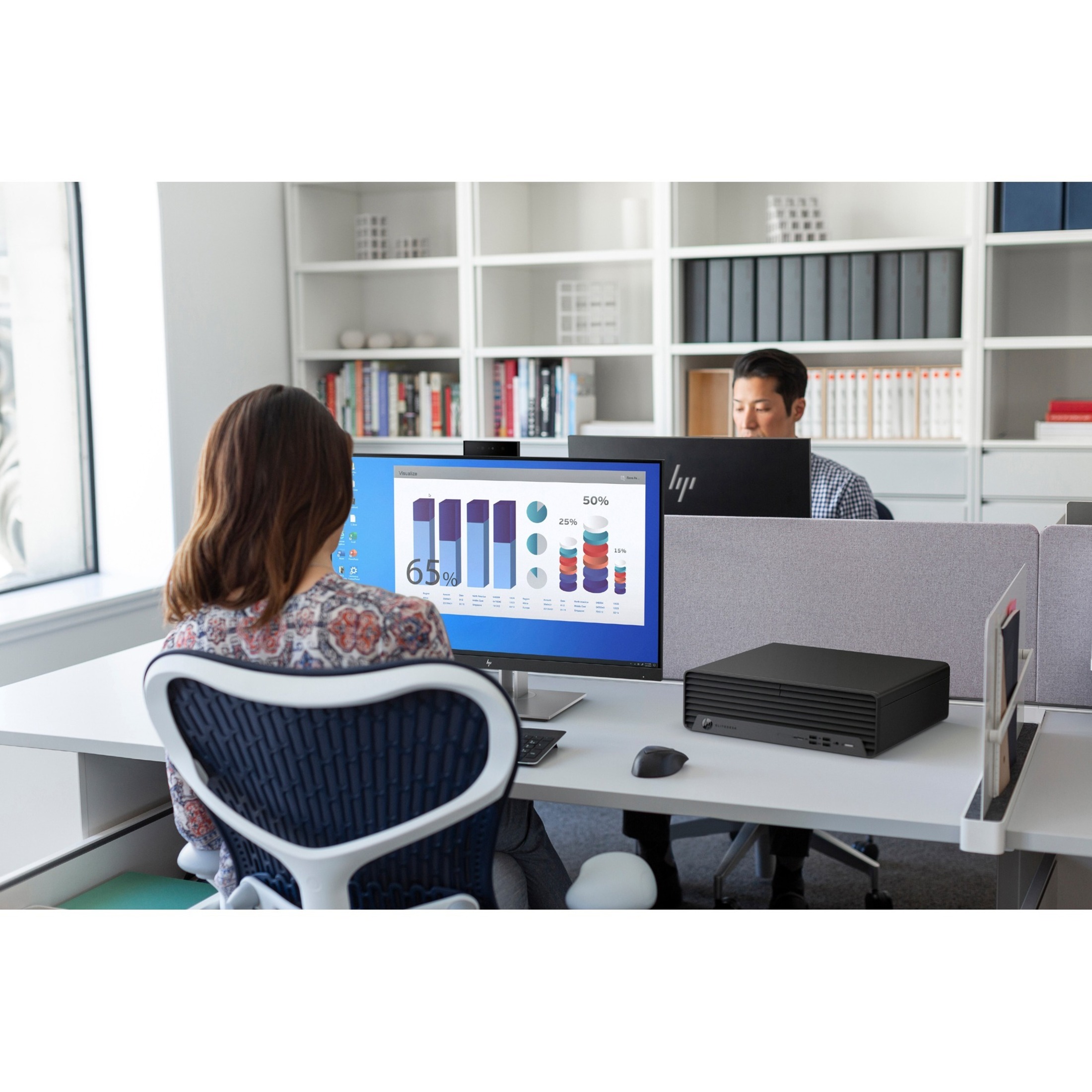 HP EliteDesk 800 G6 Desktop Computer - Intel Core i9 10th Gen i9-10900 - vPro Technology - 32 GB - 1 TB HDD - Small Form Factor - Intel Q470 Chip - Intel UHD Graphics 630 DDR4 SDRAM — alternate image4