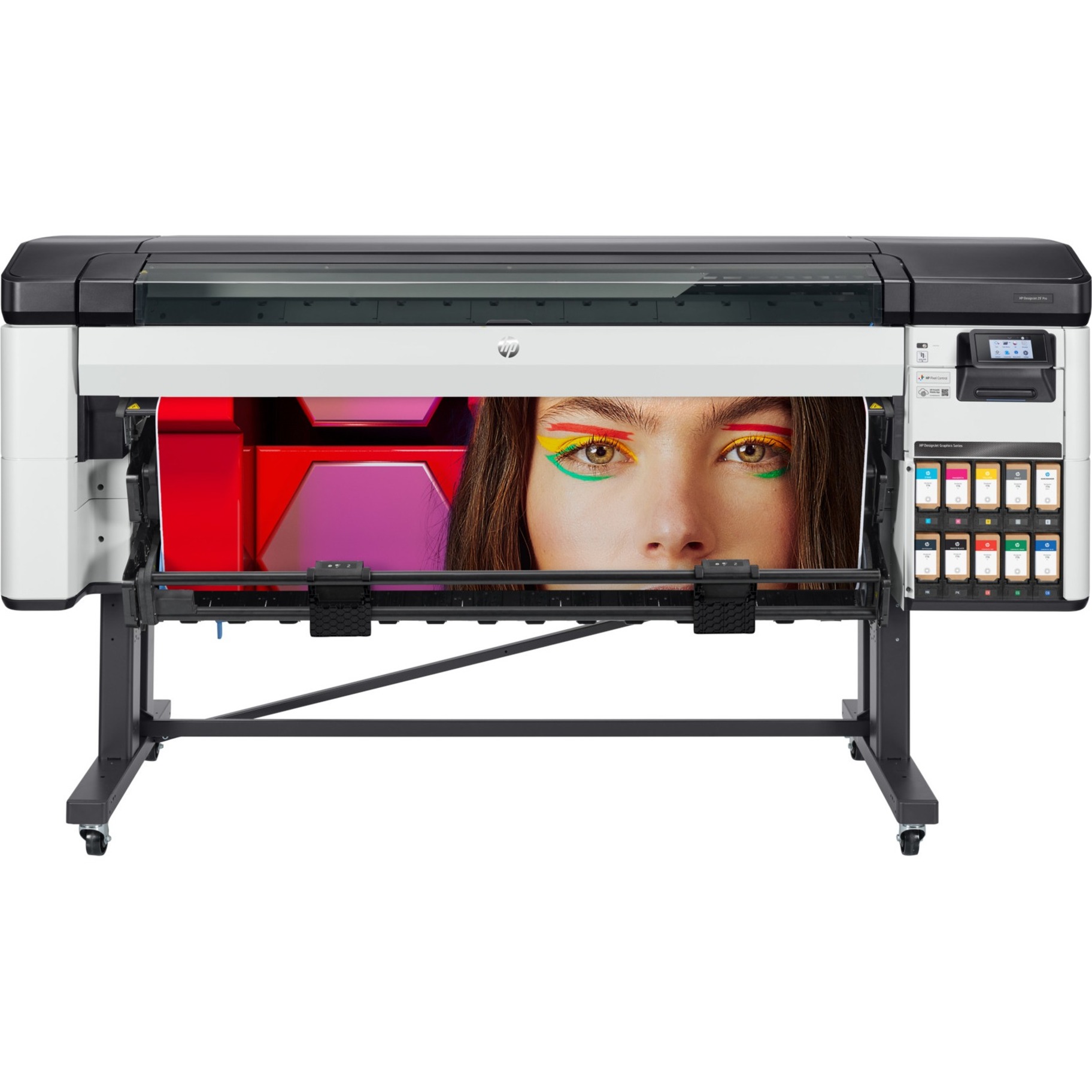 HP Designjet Z9+ Pro PostScript Inkjet Large Format Printer - 64" Print Width - Color - 9 Color(s) - 1055 ft²/h Mono Speed - 11355.9 ft²/h Color Speed - 2400 x 1200 dpi - Ethernet - Plain Paper, Canvas, Roll Paper, Banner, Coated Paper, Glossy Paper - Floor Standing Supported - Adobe PDF 1.7, Adobe PostScript 3, TIFF, JPEG, CALS/G4, HP GL/2, HP RTL — alternate image2