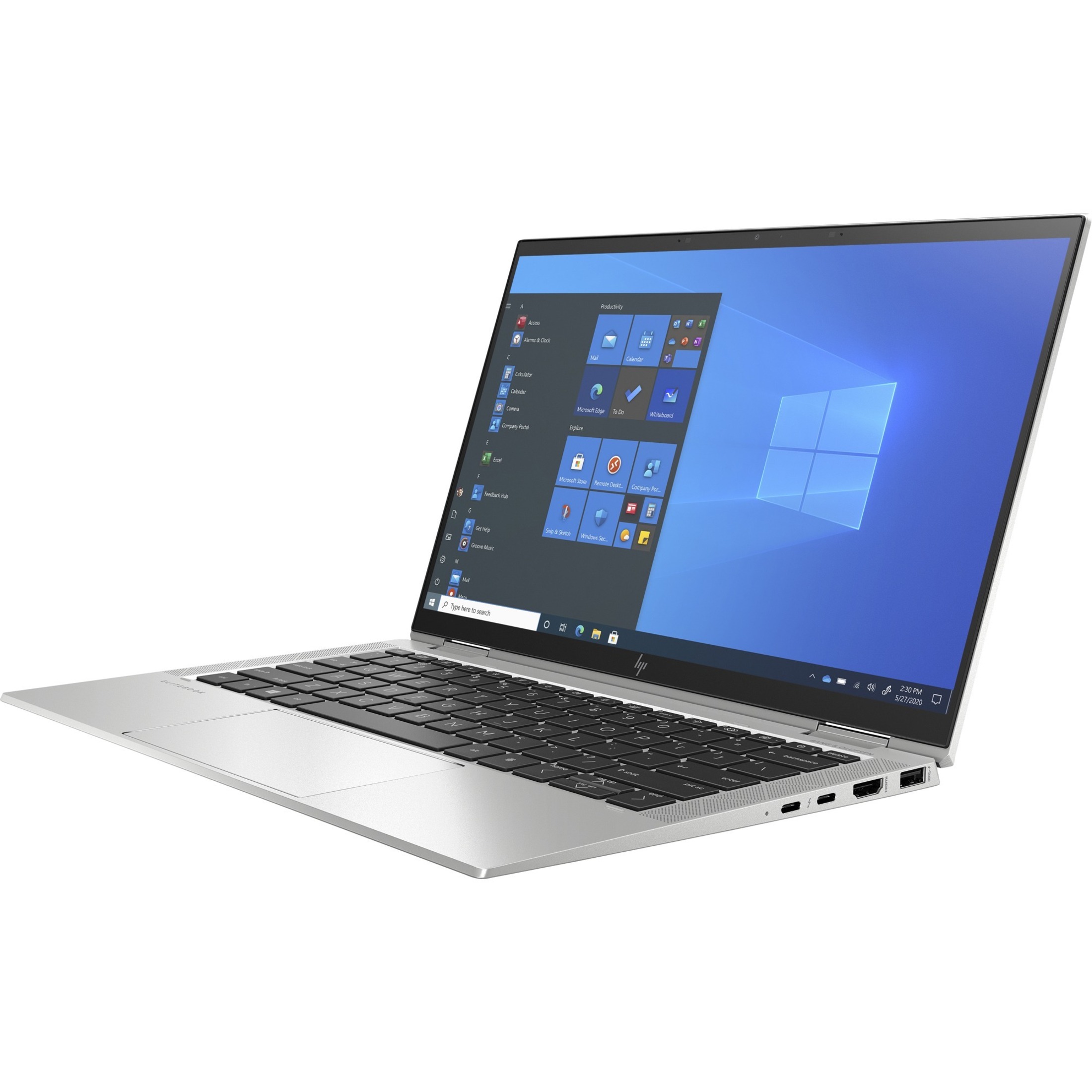 HP EliteBook x360 1030 G8 13.3" Touchscreen Notebook - Intel Core i7 11th Gen i7-1185G7 - vPro Technology - 16 GB - 256 GB SSD - Intel Chip - Intel Iris Xe Graphics - In-plane Switching (IPS) Technology - 16.25 Hours Battery Run Time - IEEE 802.11 a/b/g/n/ac/ax Wireless LAN Standard — alternate image1