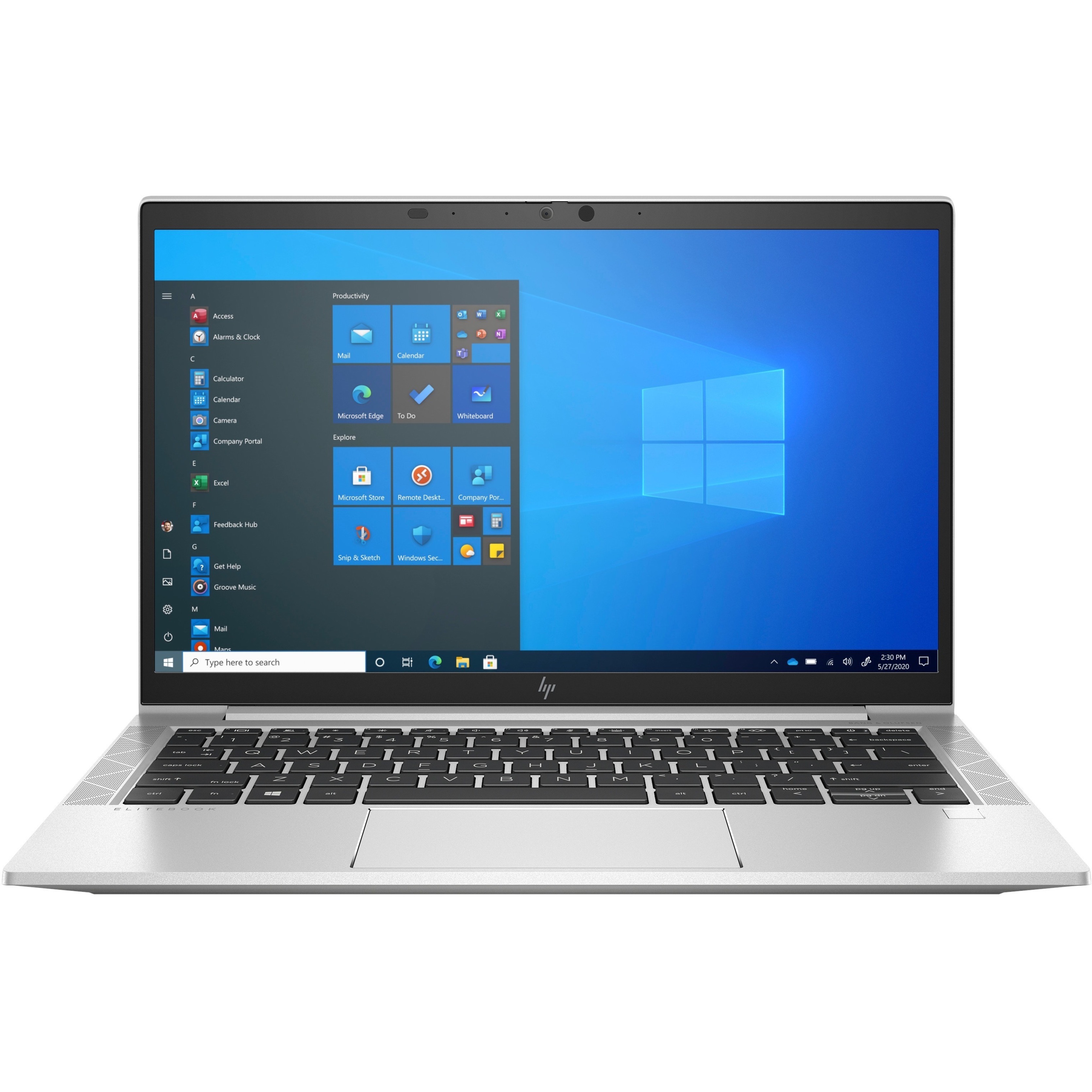 HP EliteBook 830 G8 13.3" Notebook - Full HD - 60 Hz - Intel Core i7 11th Gen i7-1185G7 - vPro Technology - 16 GB - 256 GB SSD - Intel Chip - 1920 x 1080 - Intel Iris Xe Graphics - In-plane Switching (IPS) Technology - IEEE 802.11 a/b/g/n/ac/ax Wireless LAN Standard — front