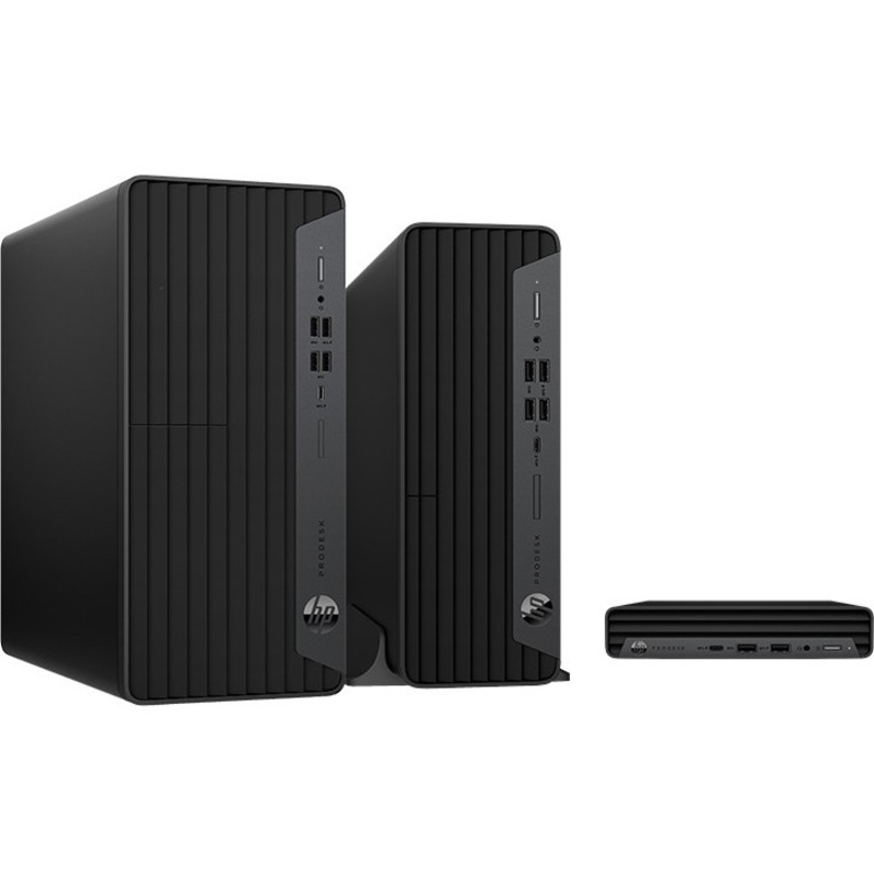 HP Business Desktop ProDesk 600 G6 Desktop Computer - Intel Core i5 10th Gen i5-10500T - vPro Technology - 16 GB - 256 GB PCI Express NVMe SSD - Desktop Mini - Intel Q470 Chip - Intel UHD Graphics 630 DDR4 SDRAM — alternate image1