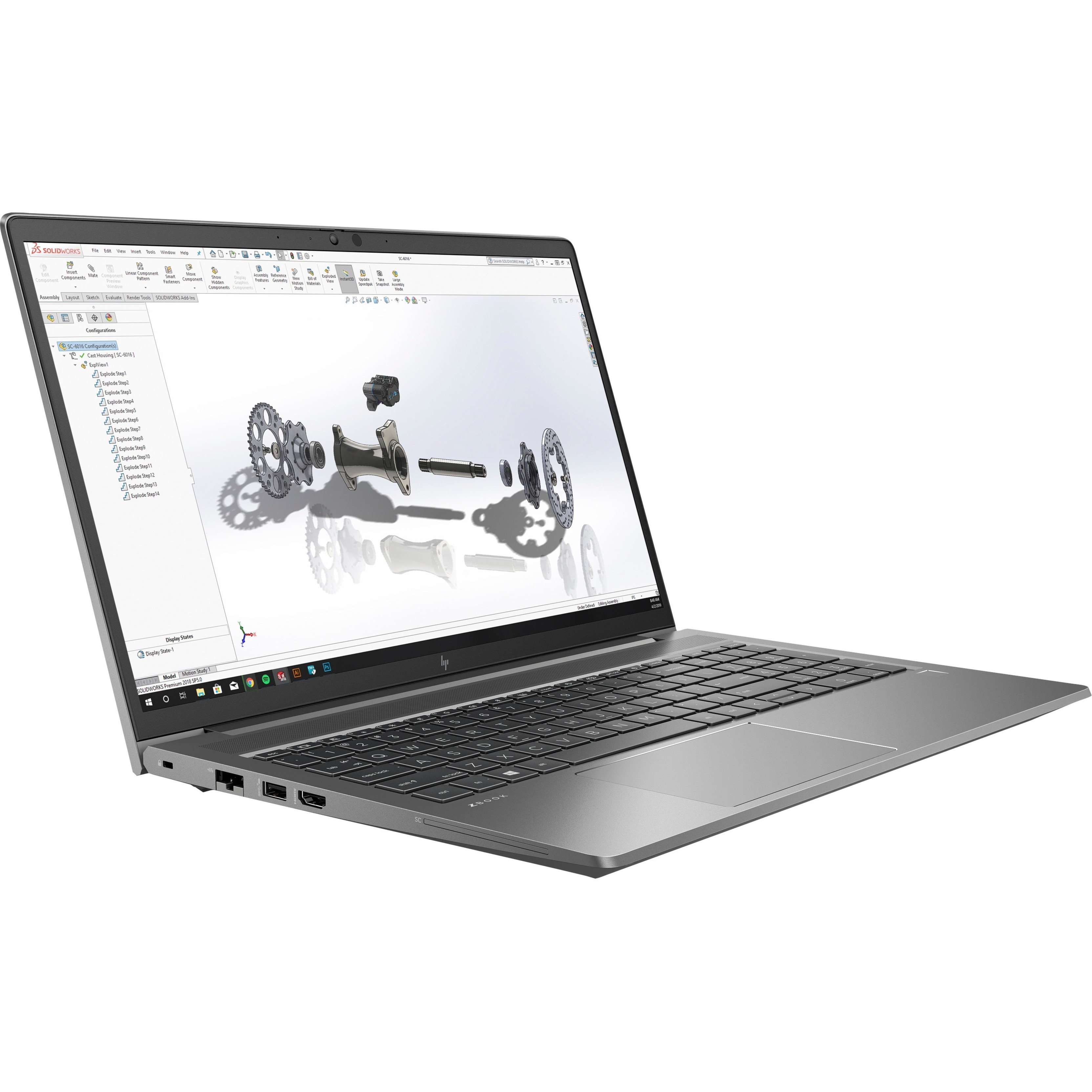 HP ZBook Power G8 15.6" Mobile Workstation - 60 Hz - Intel Core i7 11th Gen i7-11850H - vPro Technology - 32 GB - 1 TB SSD - Intel WM590 Chip - In-plane Switching (IPS) Technology - IEEE 802.11ax Wireless LAN Standard — alternate image1