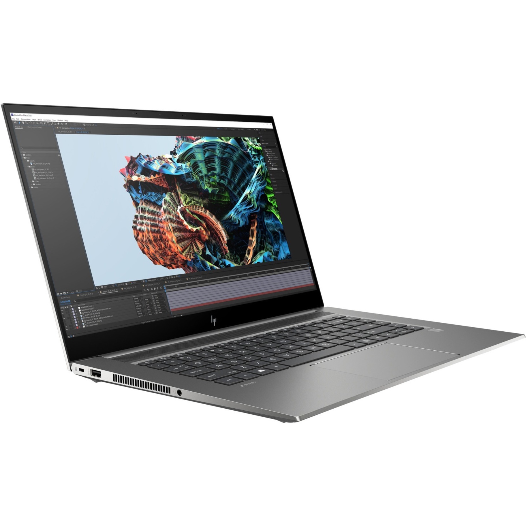 HP ZBook Studio G8 15.6" Mobile Workstation - Intel Core i7 11th Gen i7-11850H - vPro Technology - 32 GB - 1 TB SSD - Intel WM590 Chip - Intel UHD Graphics - In-plane Switching (IPS) Technology - 9.50 Hours Battery Run Time - IEEE 802.11ax Wireless LAN Standard — alternate image1