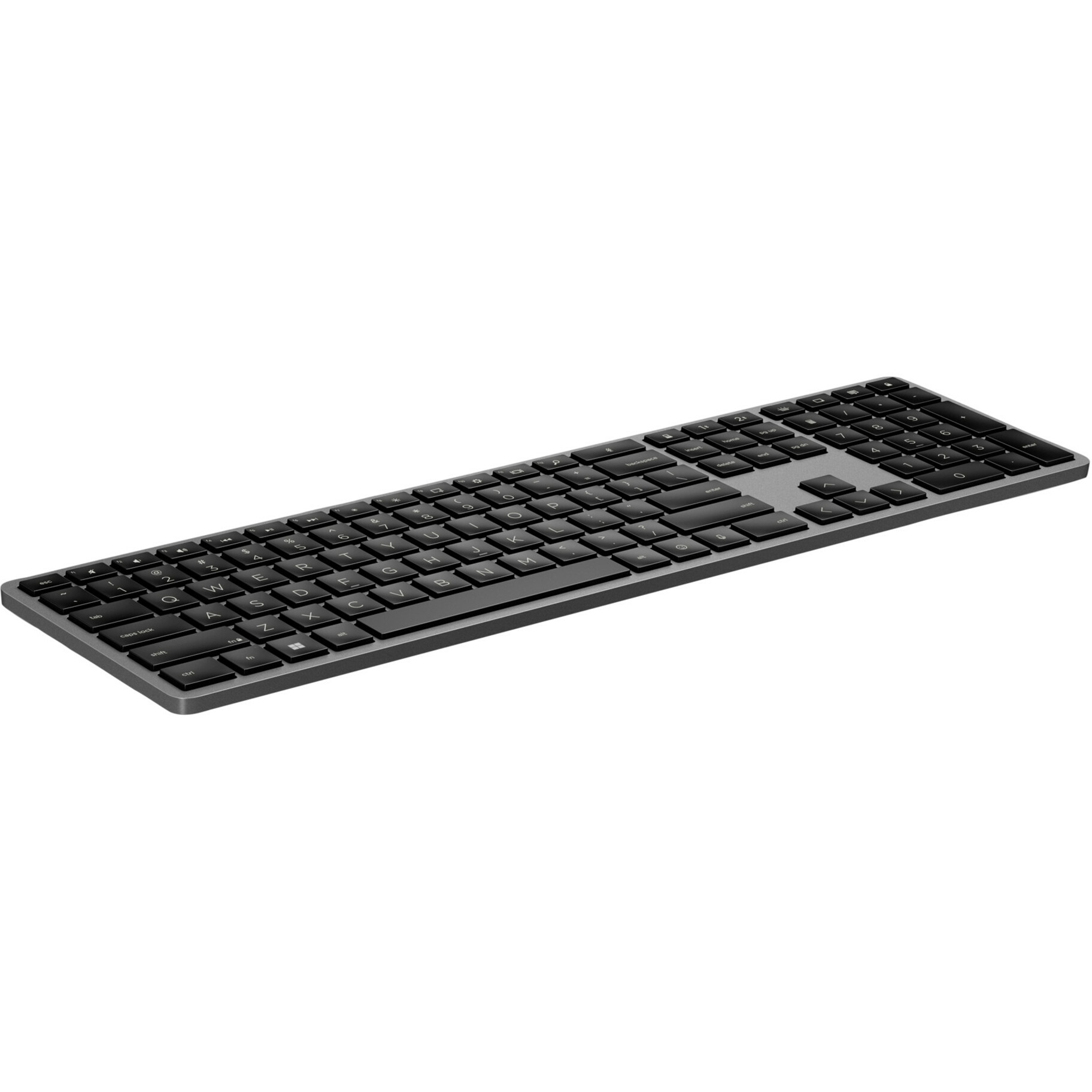 HP 975 Dual-Mode Wireless Keyboard - Wireless Connectivity - Bluetooth - 2.40 GHz - Notebook - PC, Mac - Black