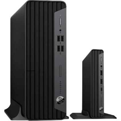 HP Business Desktop ProDesk 400 G7 Desktop Computer - Intel Core i3 10th Gen i3-10100 - 16 GB - 512 GB PCI Express NVMe SSD - Small Form Factor - Intel Q470 Chip - Intel UHD Graphics 630 DDR4 SDRAM — alternate image1