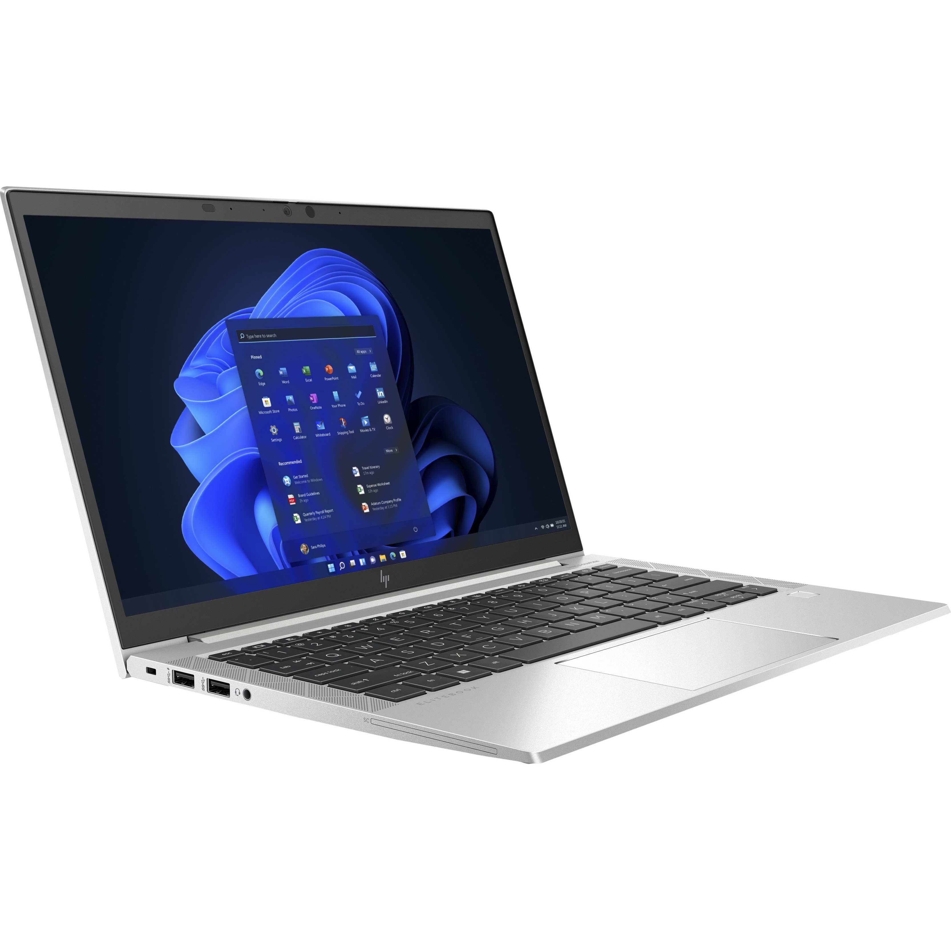 HP EliteBook 840 Aero G8 14" Notebook - 5G - 60 Hz - Intel Core i7 11th Gen i7-1185G7 - 32 GB - 512 GB SSD - Intel Chip - LTE - In-plane Switching (IPS) Technology, Sure View - Front Camera/Webcam - 14.75 Hours Battery Run Time - IEEE 802.11ax Wireless LAN Standard — alternate image1