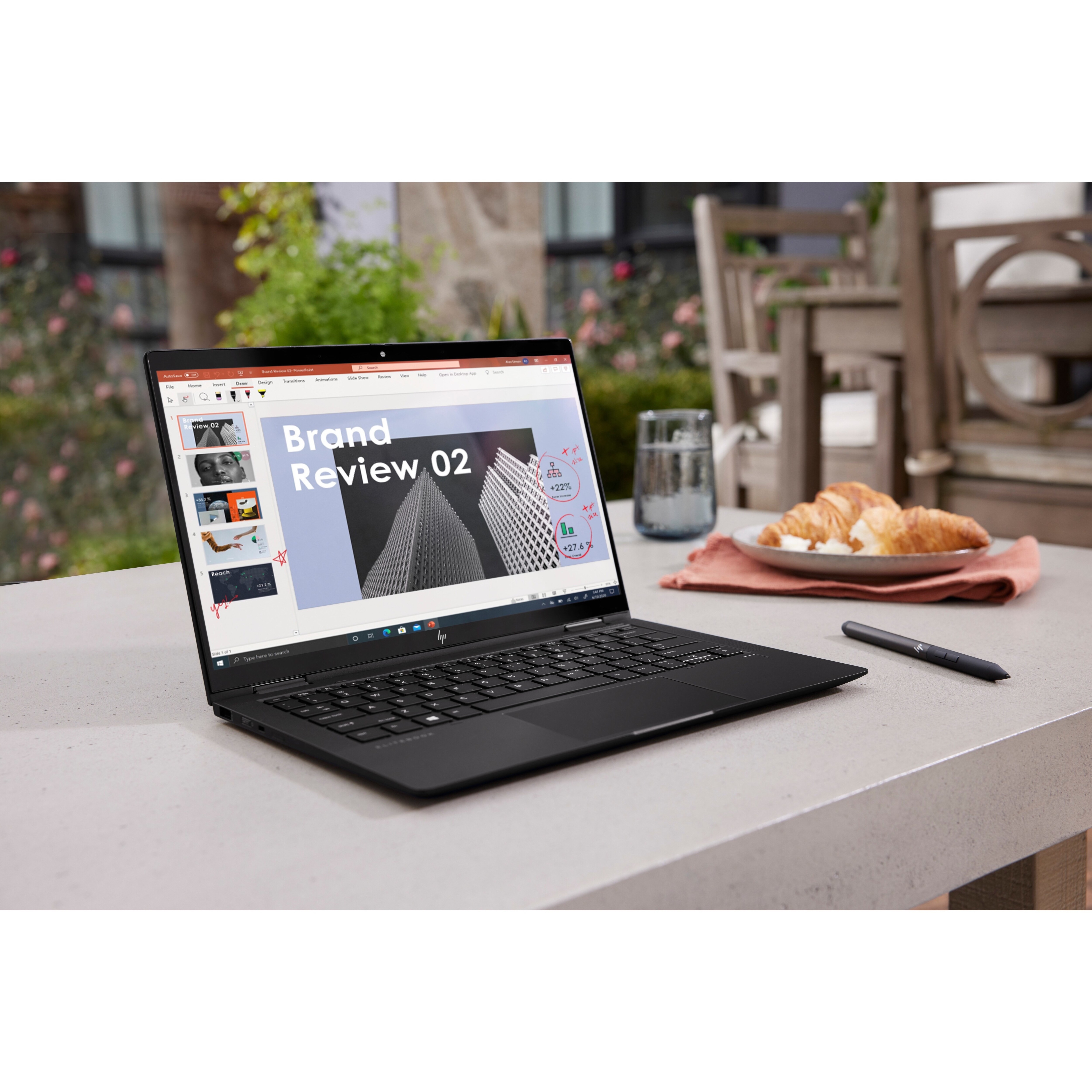 HP Elite Dragonfly Max 13.3" Touchscreen Convertible 2 in 1 Notebook - Full HD - 60 Hz - Intel Core i7 11th Gen i7-1185G7 - vPro Technology - 32 GB - 512 GB SSD - Sparkling Black - Intel Chip - 1920 x 1080 - Intel Iris Xe Graphics - In-plane Switching (IPS) Technology, BrightView, Sure View - IEEE 802.11 a/b/g/n/ac/ax Wireless LAN Standard — alternate image2