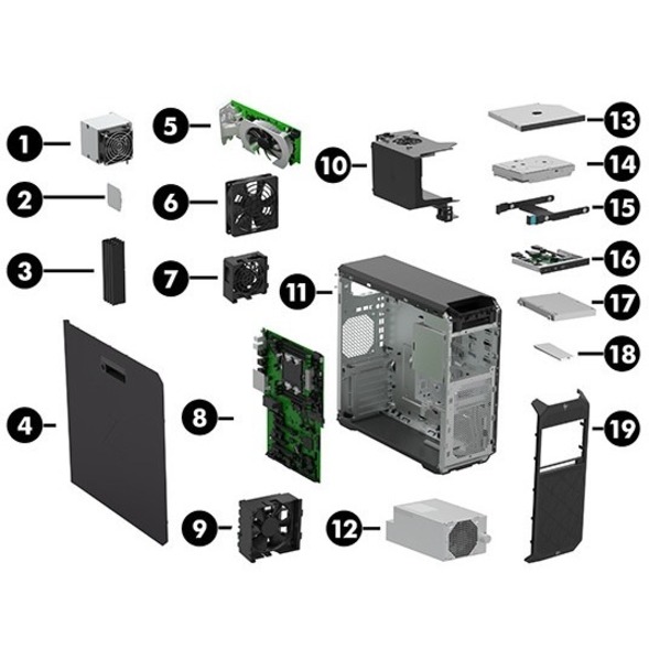 HP Z6 G4 Workstation - Xeon Gold 2nd Gen 5222 - 32 GB - Serial ATA/600 Controller - 0, 1, 5, 10 RAID Levels - Gigabit Ethernet — alternate image12
