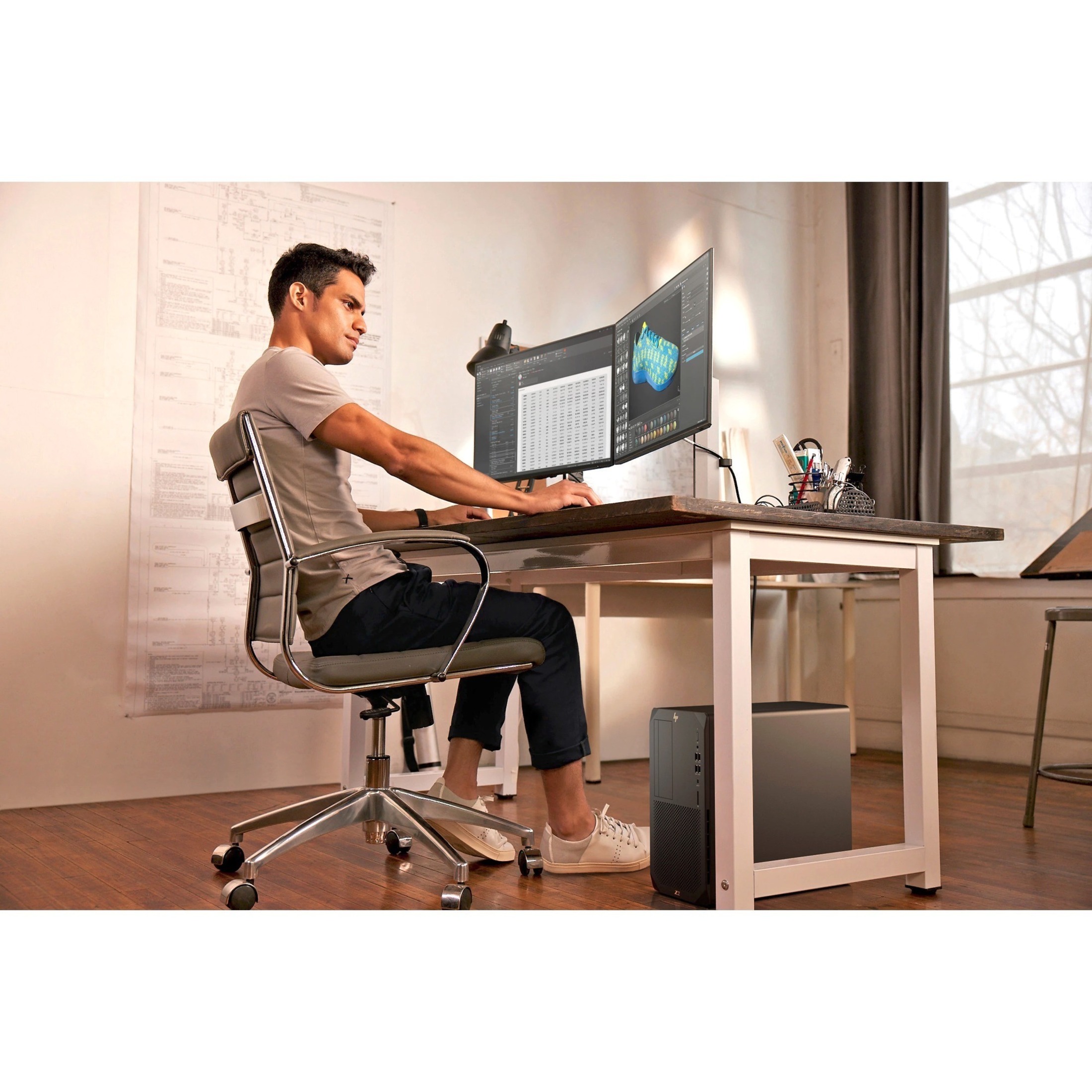 HP Z2 G8 Workstation - 1 Core i9 11th Gen i9-11900K - vPro Technology - 32 GB - 256 GB SSD - Tower - Black - Intel Chip - Serial ATA/600 Controller - 0, 1 RAID Levels - Intel Optane Memory Ready - Gigabit Ethernet — alternate image4