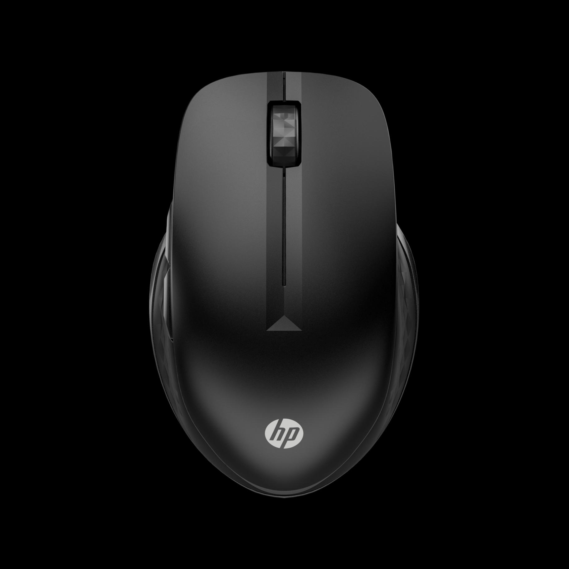 HP 430 Multi-Device Wireless Mouse - Blue Optical - Wireless - Bluetooth/Radio Frequency - Jet Black - USB Type A - 4000 dpi - Scroll Wheel - 5 Button(s)