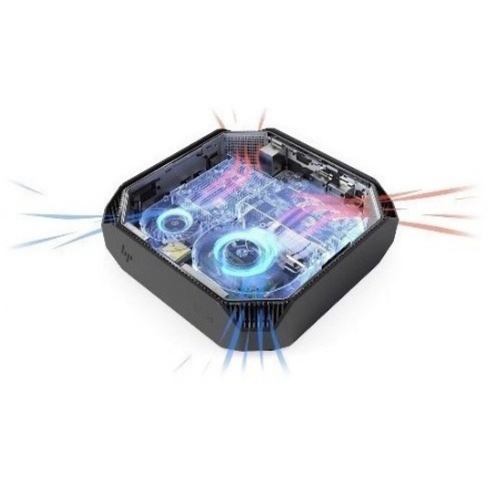 HP Z2 Mini G5 Workstation - 1 Core i7 10th Gen i7-10700 - vPro Technology - 64 GB - 1 TB SSD - Mini PC - Intel W480 Chip - Serial ATA/600 Controller - 0, 1 RAID Levels - Intel Optane Memory Ready - Gigabit Ethernet — alternate image10