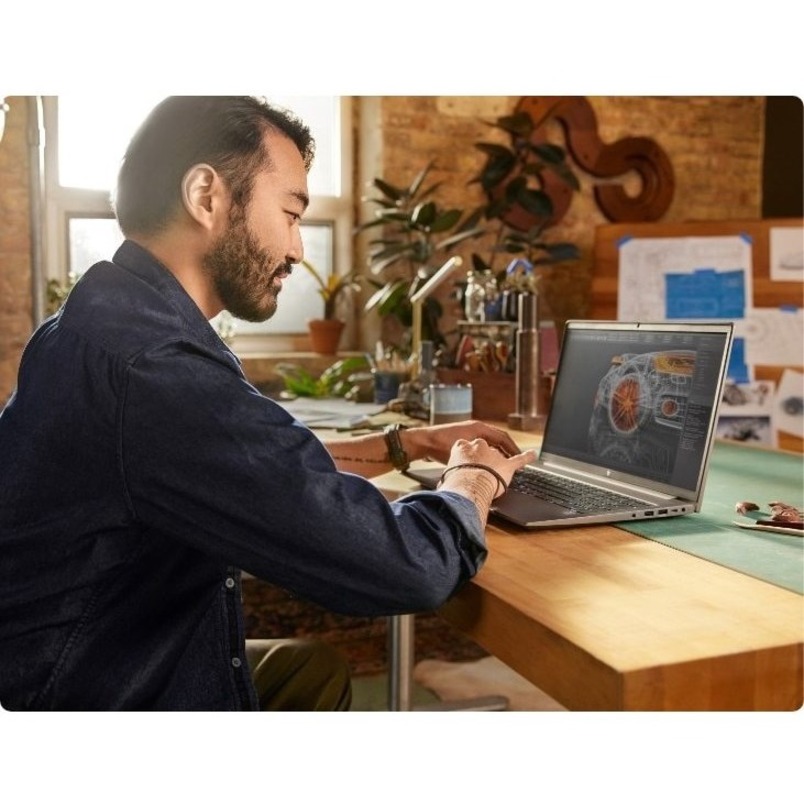 HP ZBook Power G8 15.6" Mobile Workstation - Intel Core i7 11th Gen i7-11850H - 32 GB - Intel WM590 Chip - In-plane Switching (IPS) Technology - IEEE 802.11ax Wireless LAN Standard — alternate image4
