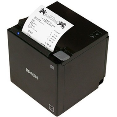 HP TM-m30II Desktop Direct Thermal Printer - Monochrome - Receipt Print - Fast Ethernet - USB - USB Host - With Cutter - 9.84 in/s Mono - 203 dpi - 3.13" Label WidthAutomatic Cutting - For PC, Android, iOS — alternate image1