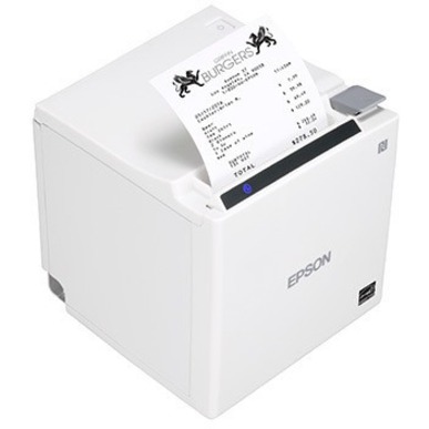 HP TM-m30II Desktop Direct Thermal Printer - Monochrome - Receipt Print - Fast Ethernet - USB - USB Host - With Cutter - 9.84 in/s Mono - 203 dpi - 3.13" Label WidthAutomatic Cutting - For PC, Android, iOS — alternate image2