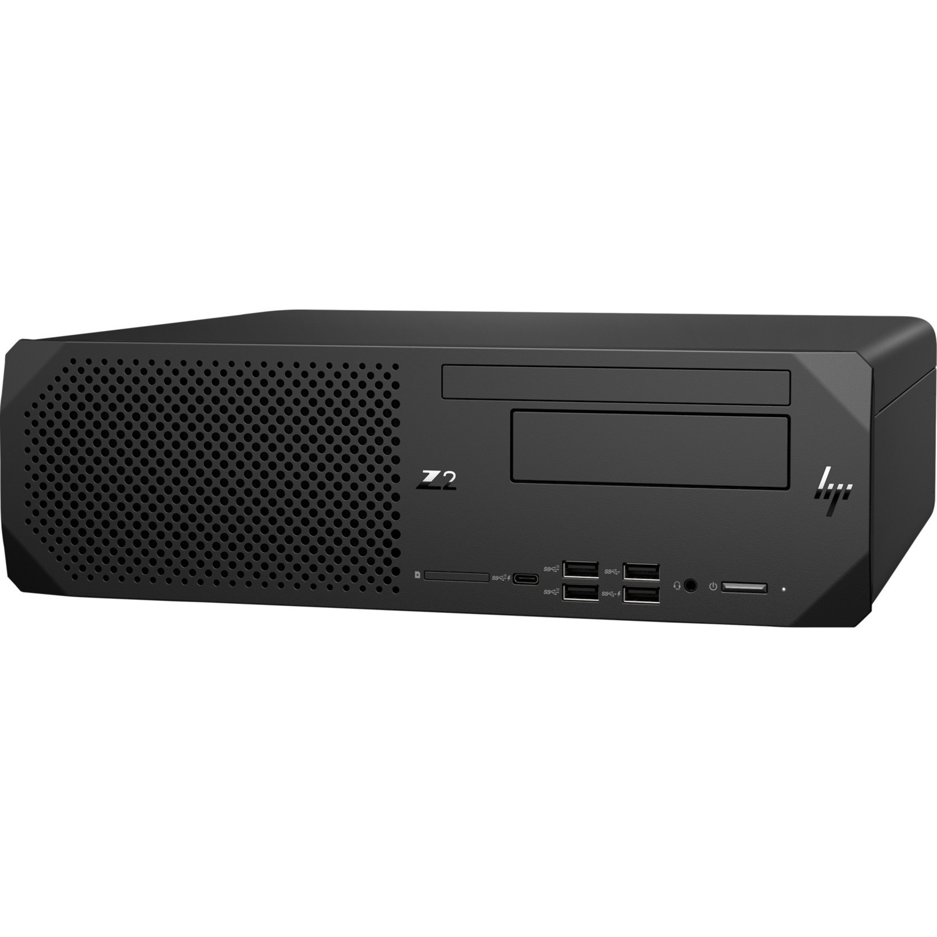 HP Z2 G8 Workstation - 1 Core i7 11th Gen i7-11700 - vPro Technology - 16 GB - 512 GB SSD - Small Form Factor - Black - Intel Chip - Windows 10 Pro - 4 GB Graphics - Serial ATA/600 Controller - 0, 1 RAID Levels - Intel Optane Memory Ready - Gigabit Ethernet — left