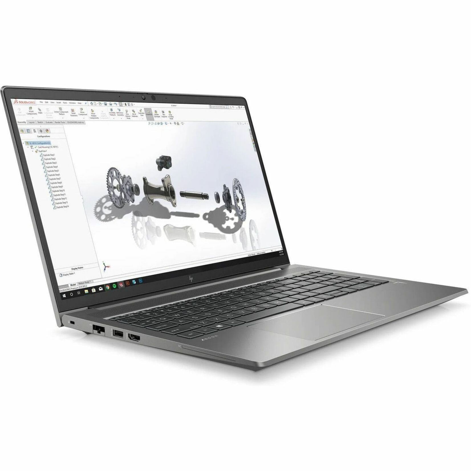HP ZBook Power G8 15.6" Mobile Workstation - Full HD - 60 Hz - Intel Core i7 - Intel WM590 Chip - 1920 x 1080 - In-plane Switching (IPS) Technology - Front Camera/Webcam - IEEE 802.11ax Wireless LAN Standard — alternate image2