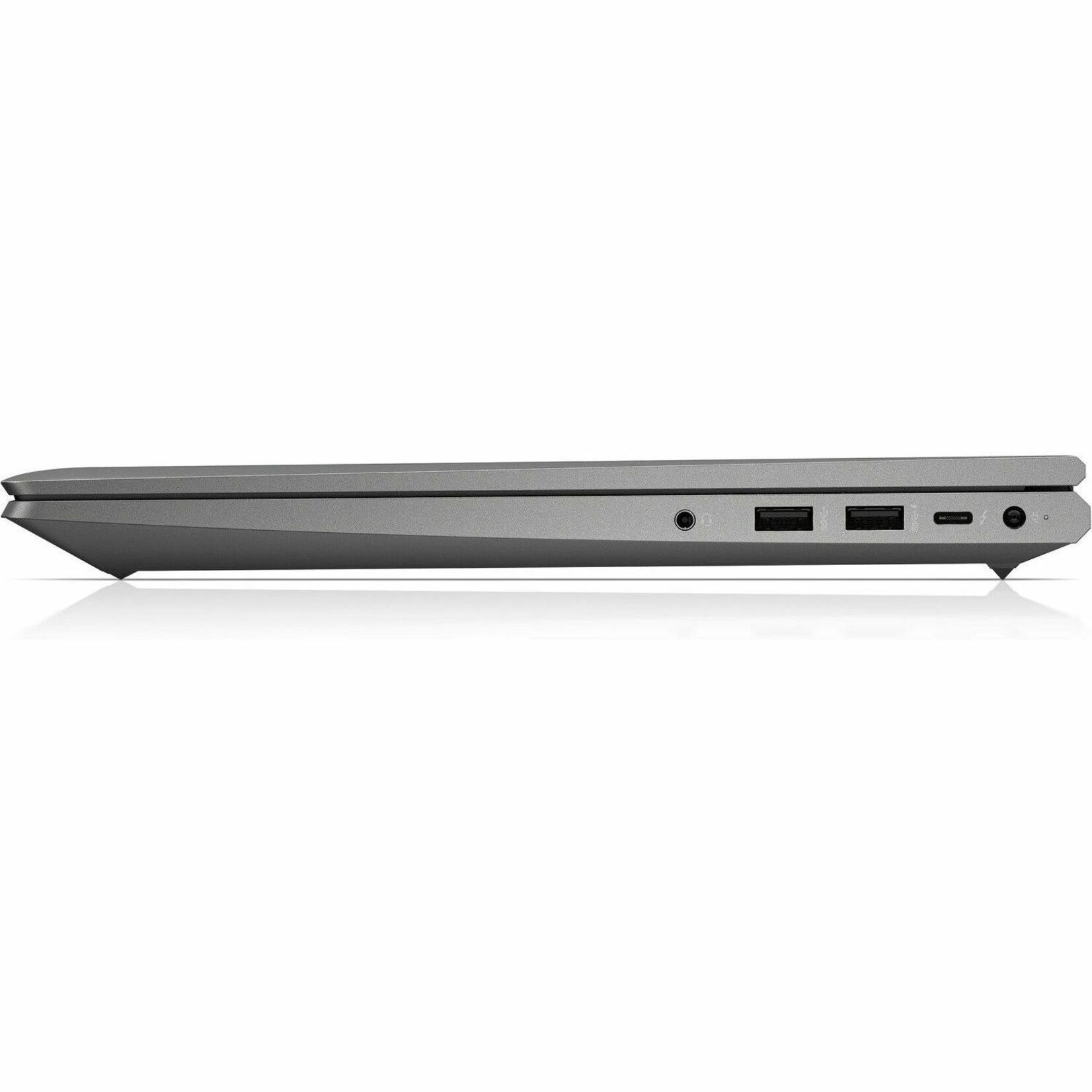 HP ZBook Power G8 15.6" Mobile Workstation - Full HD - 60 Hz - Intel Core i7 - Intel WM590 Chip - 1920 x 1080 - In-plane Switching (IPS) Technology - Front Camera/Webcam - IEEE 802.11ax Wireless LAN Standard — left
