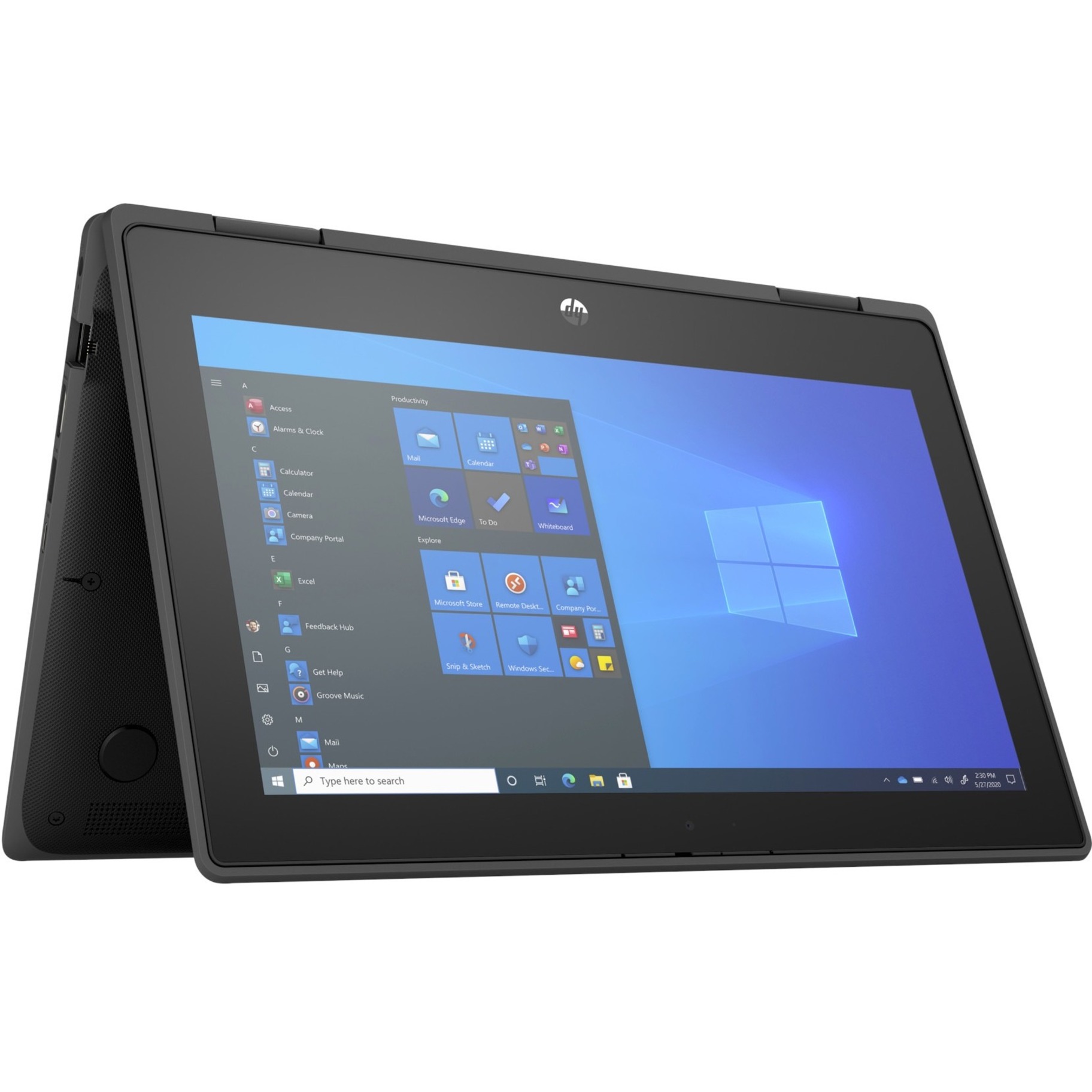HP ProBook x360 11 G7 EE 11.6" Touchscreen Rugged Convertible 2 in 1 Notebook - Intel Pentium Silver N6000 - 8 GB - 128 GB SSD - Intel Chip - Front Camera/Webcam - 11.50 Hours Battery Run Time - IEEE 802.11a/b/g/n/ac Wireless LAN Standard — alternate image2