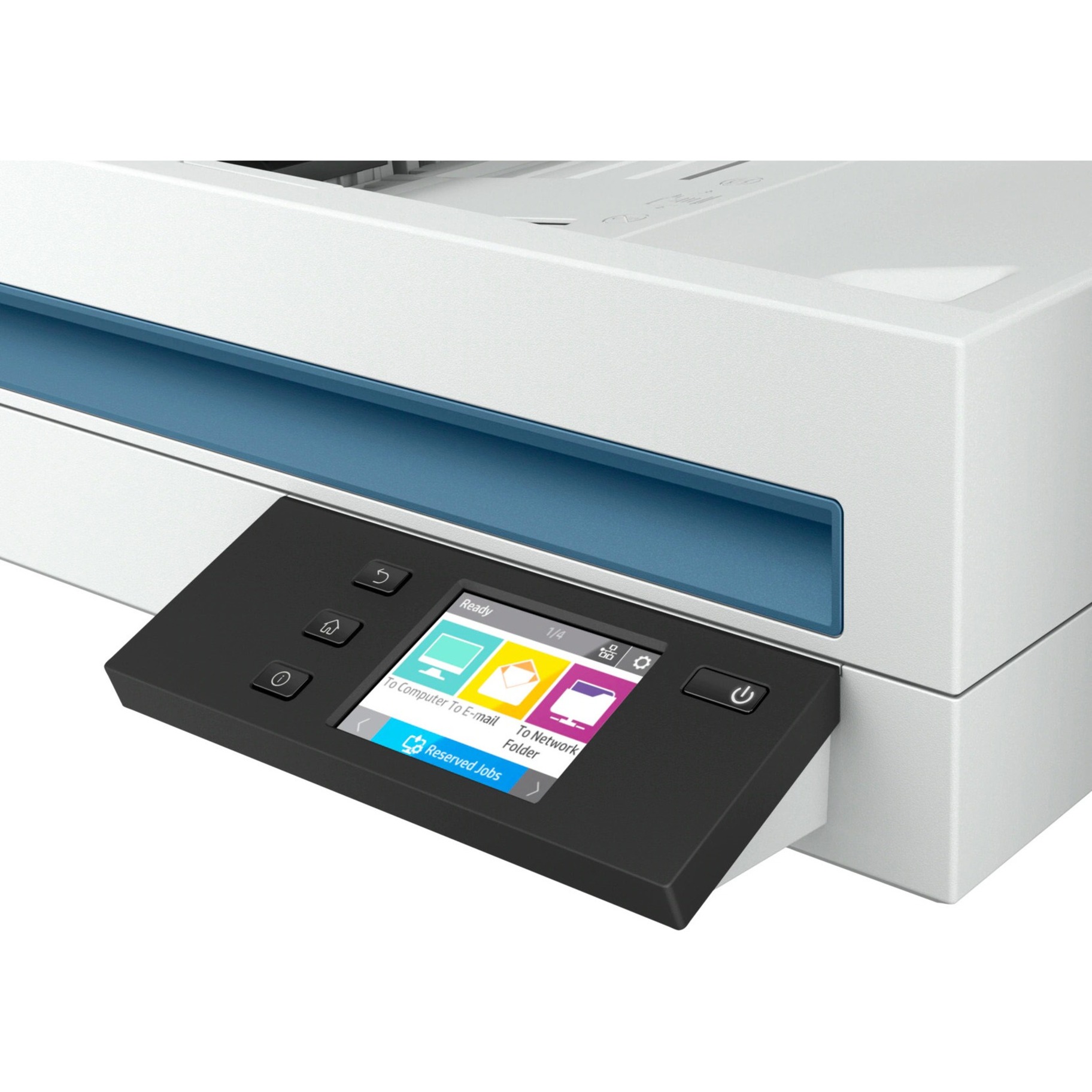HP ScanJet Pro N4600 fnw1 Flatbed/ADF Scanner - 1200 dpi Optical - 48-bit Color - 8-bit Grayscale - 40 ppm (Mono) - 40 ppm (Color) - Duplex Scanning - USB — alternate image2