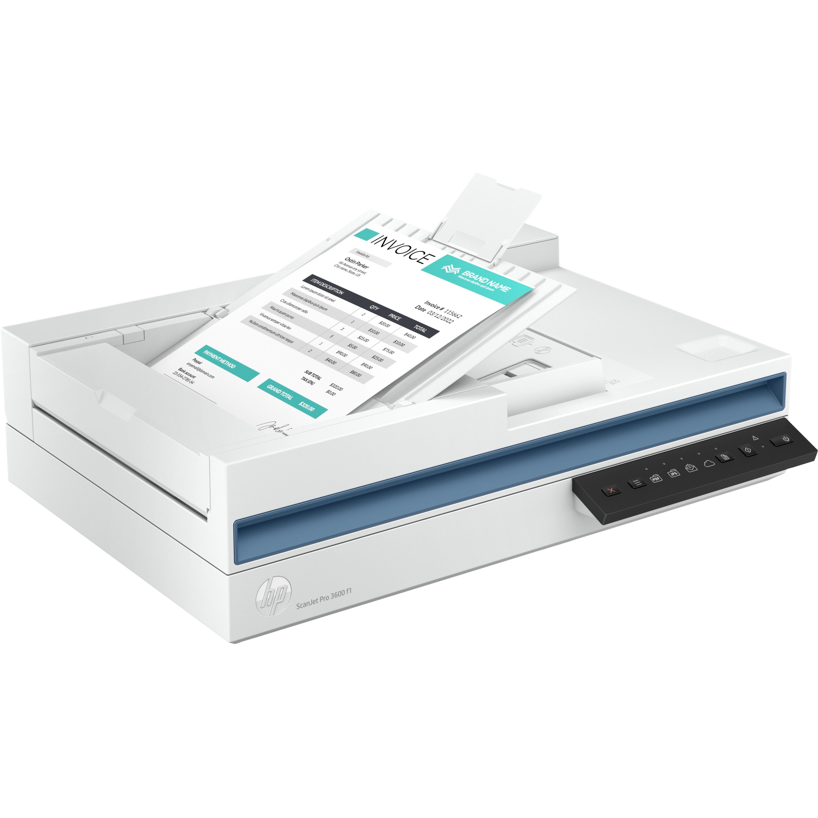 HP ScanJet Pro 3600 f1 Flatbed/ADF Scanner - 600 dpi Optical - 48-bit Color - 30 ppm (Mono) - 30 ppm (Color) - Duplex Scanning - USB — alternate image5