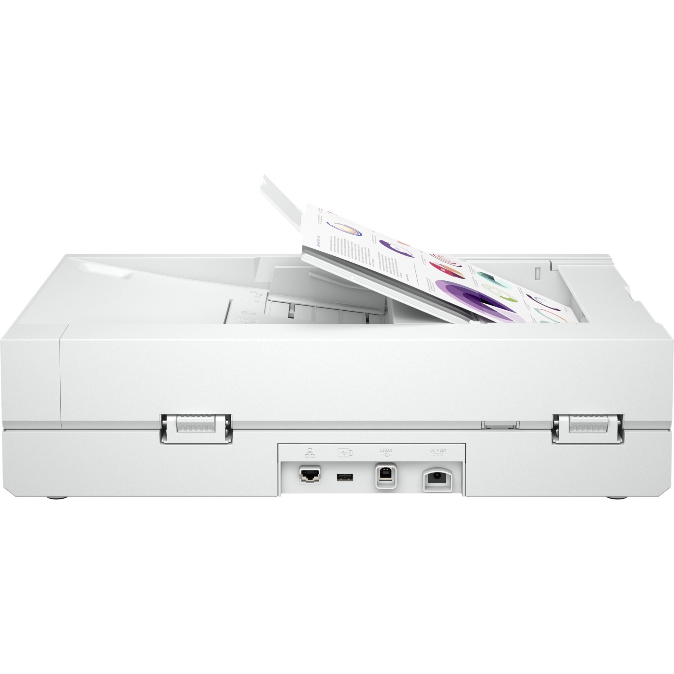 HP Scanjet Enterprise Flow N6600 fnw1 Flatbed/ADF Scanner - 1200 dpi Optical - 48-bit Color - 8-bit Grayscale - 50 ppm (Mono) - 50 ppm (Color) - Duplex Scanning - USB — alternate image5