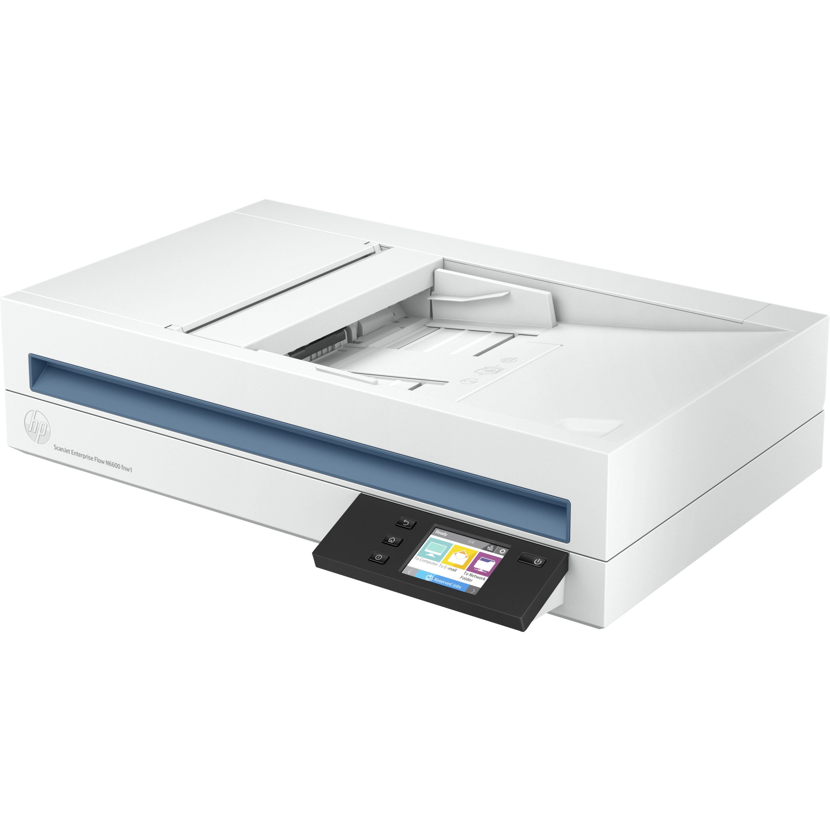 HP Scanjet Enterprise Flow N6600 fnw1 Flatbed/ADF Scanner - 1200 dpi Optical - 48-bit Color - 8-bit Grayscale - 50 ppm (Mono) - 50 ppm (Color) - Duplex Scanning - USB