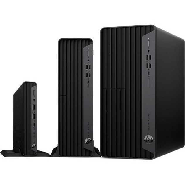 HP EliteDesk 800 G6 Desktop Computer - Intel Core i7 10th Gen i7-10700T - vPro Technology - 8 GB - 256 GB PCI Express NVMe 3.0 SSD - Desktop Mini - Intel Q470 Chip - Intel UHD Graphics 630 DDR4 SDRAM — alternate image1